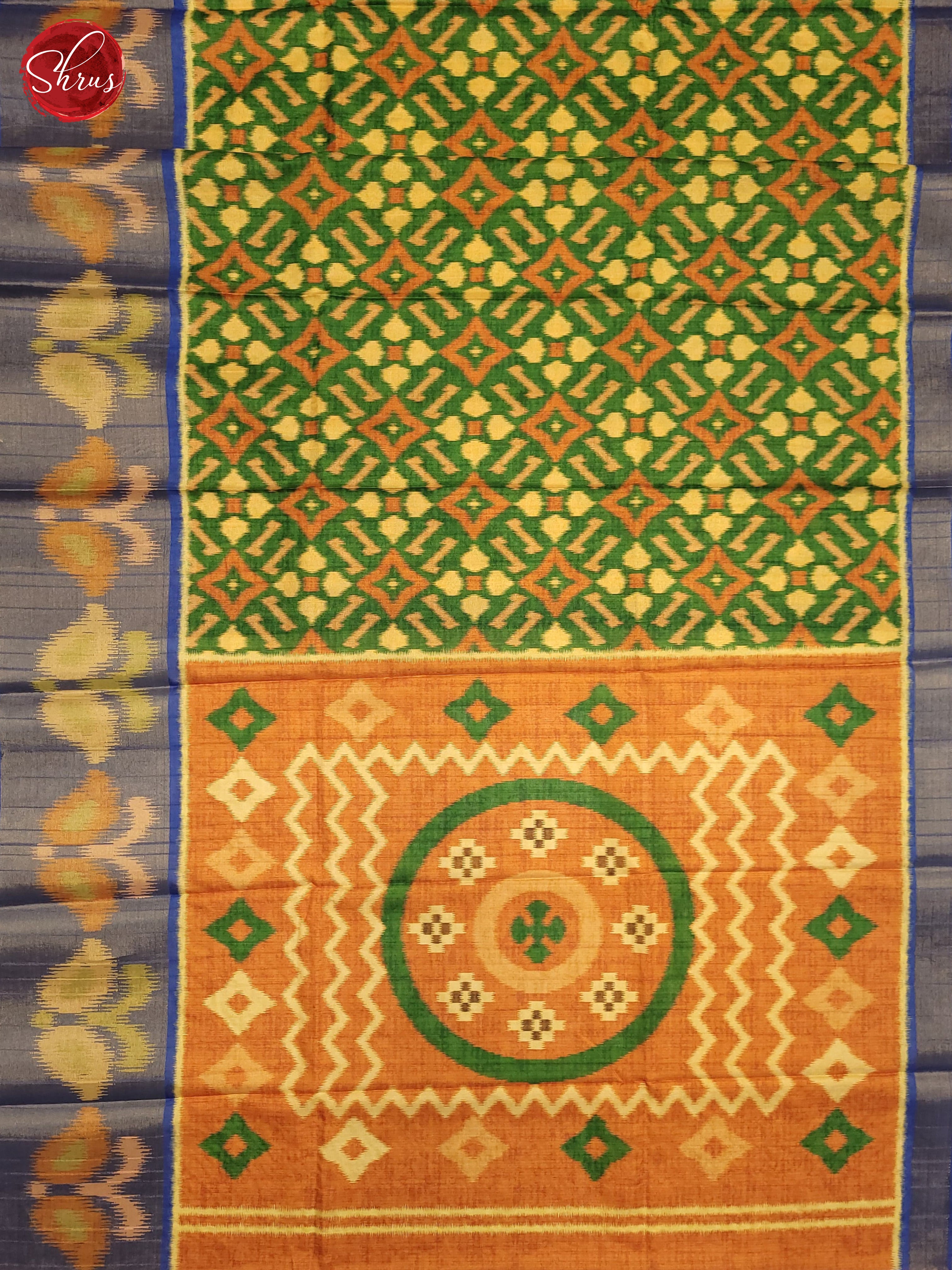 Green & Purple - Semi Pochampally Saree - Shop on ShrusEternity.com