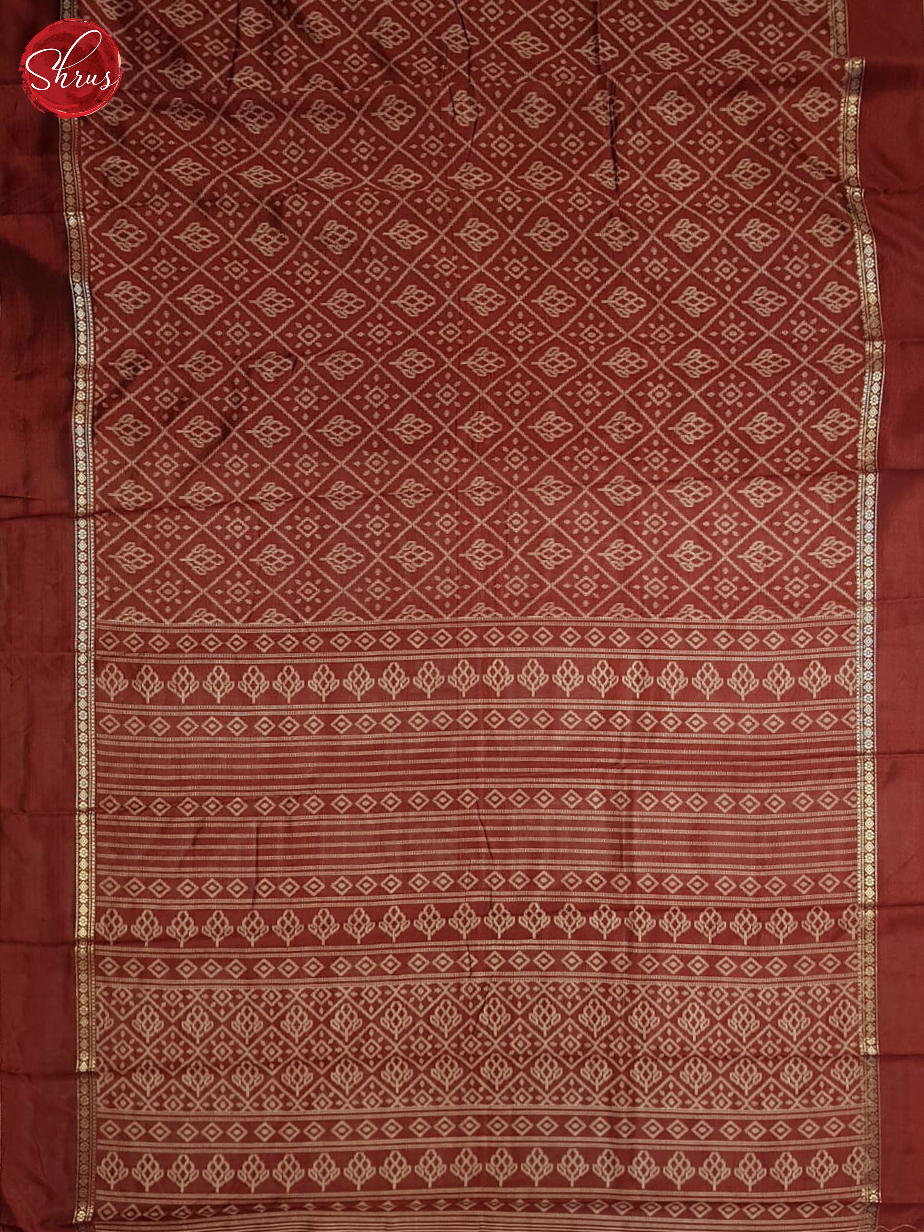 Maroon(single tone)-Semi Crepe Saree - Shop on ShrusEternity.com