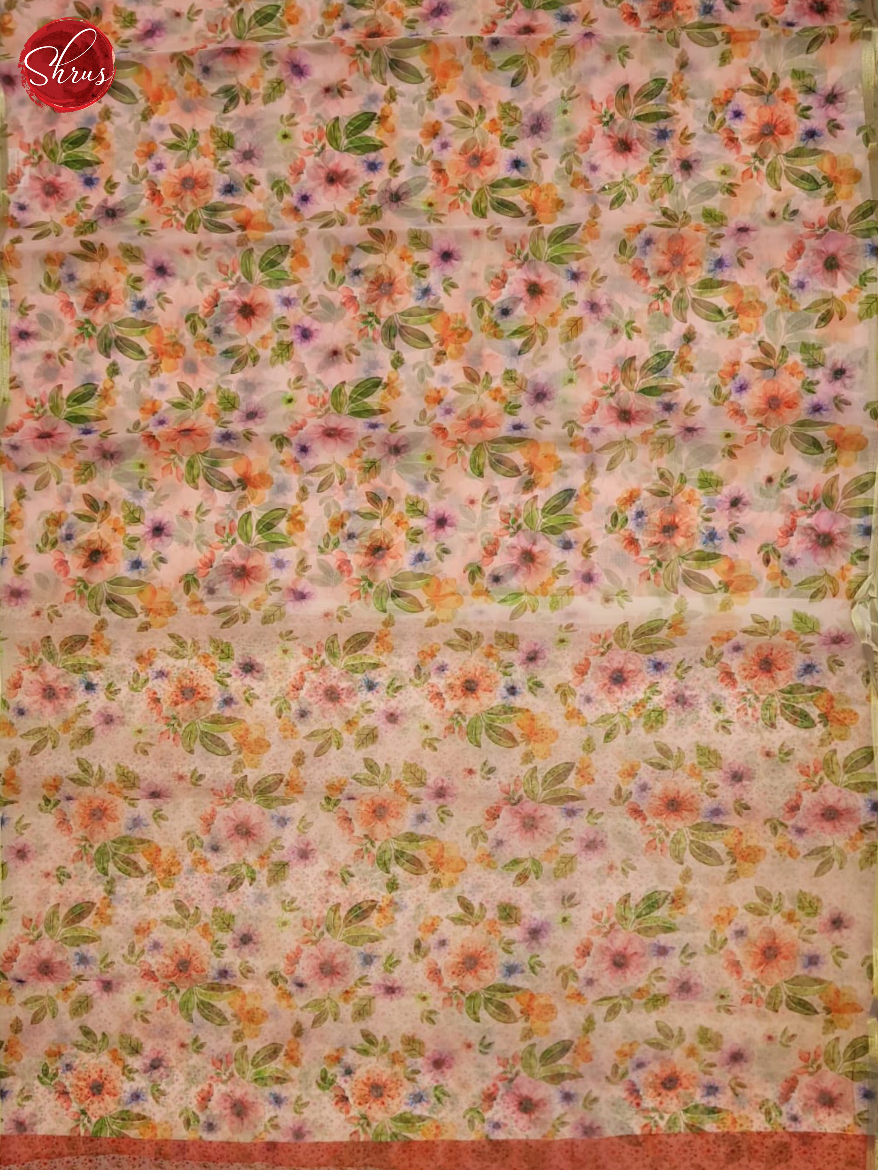 Pink(Single tone)-Semi Organza Saree - Shop on ShrusEternity.com