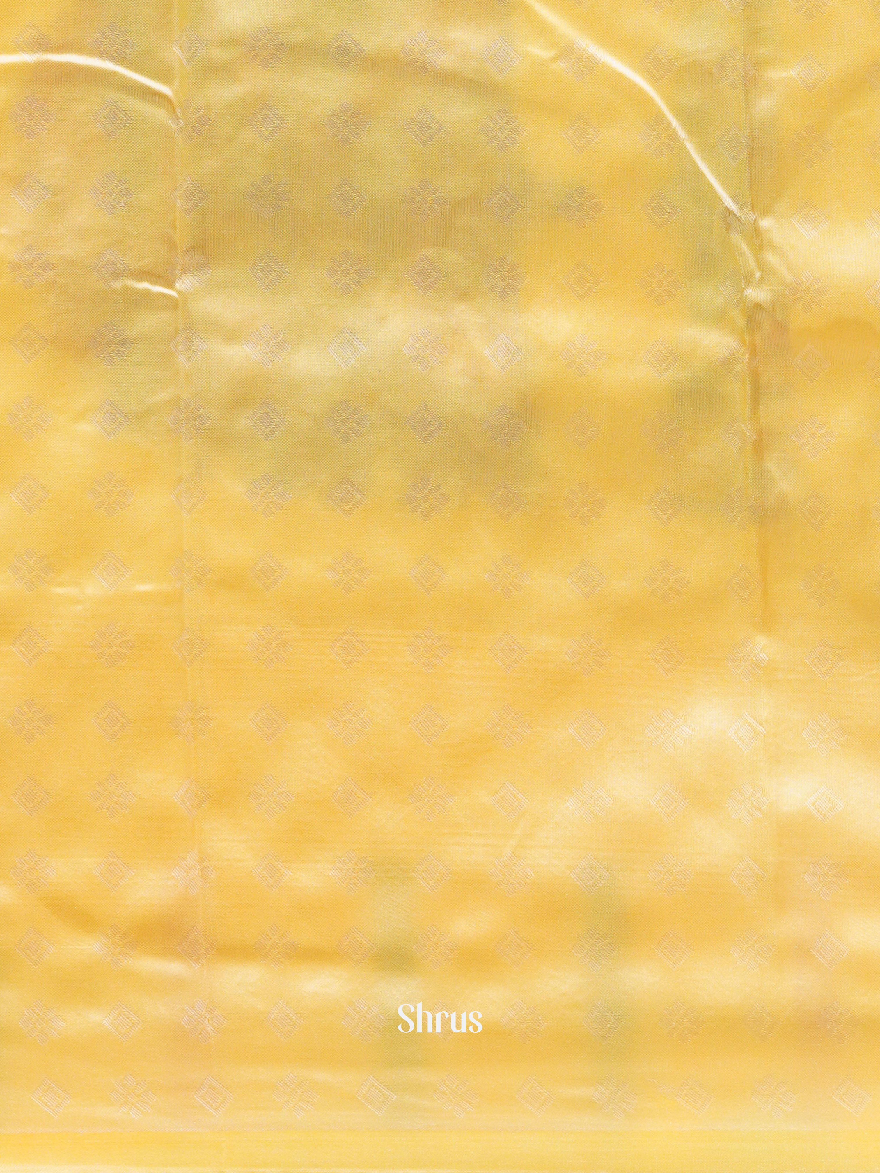 Yellow(single tone)- Semi Kanchipuram saree - Shop on ShrusEternity.com