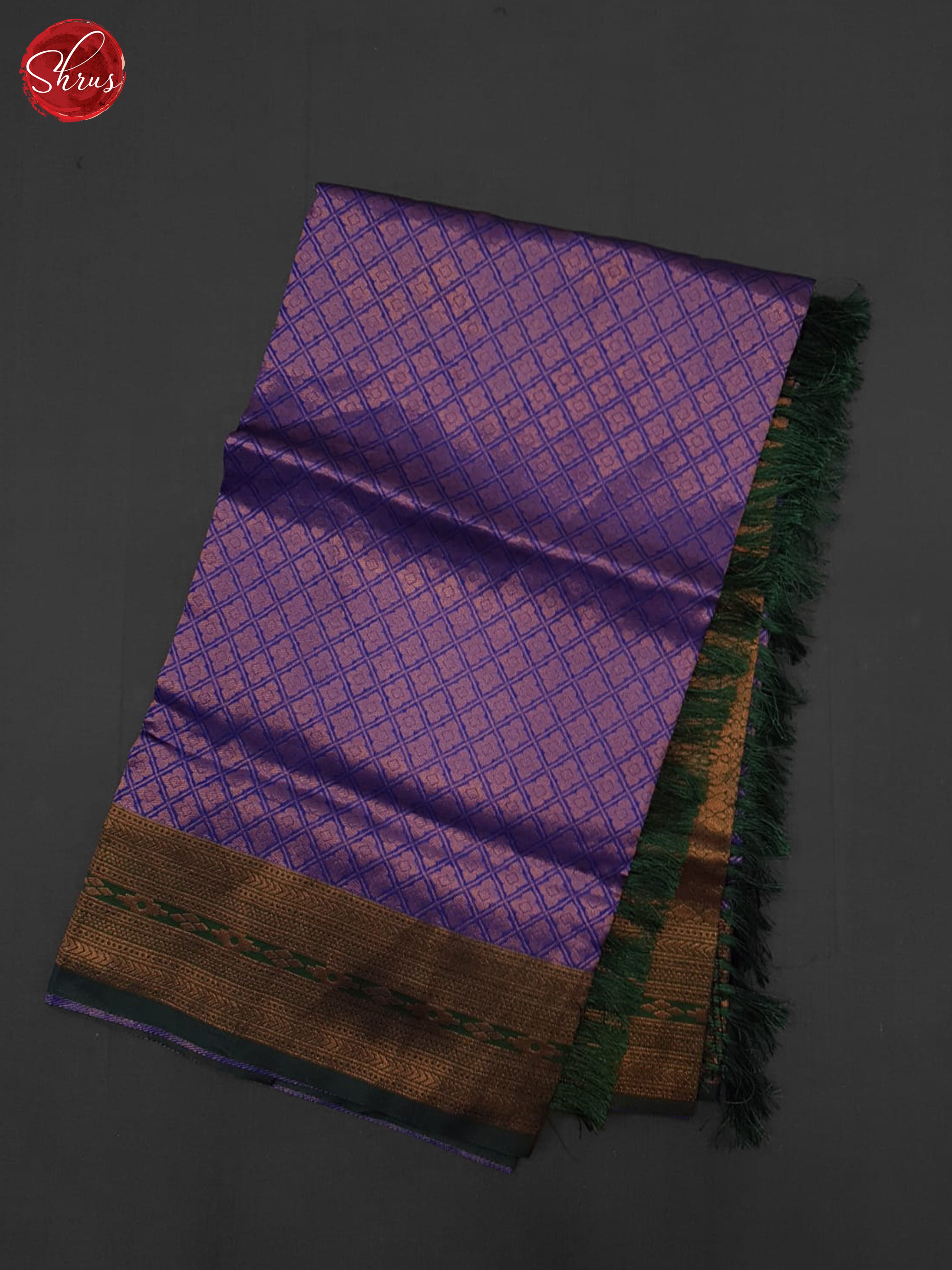 Blue & Green - Semi Kanchipuram Saree - Shop on ShrusEternity.com