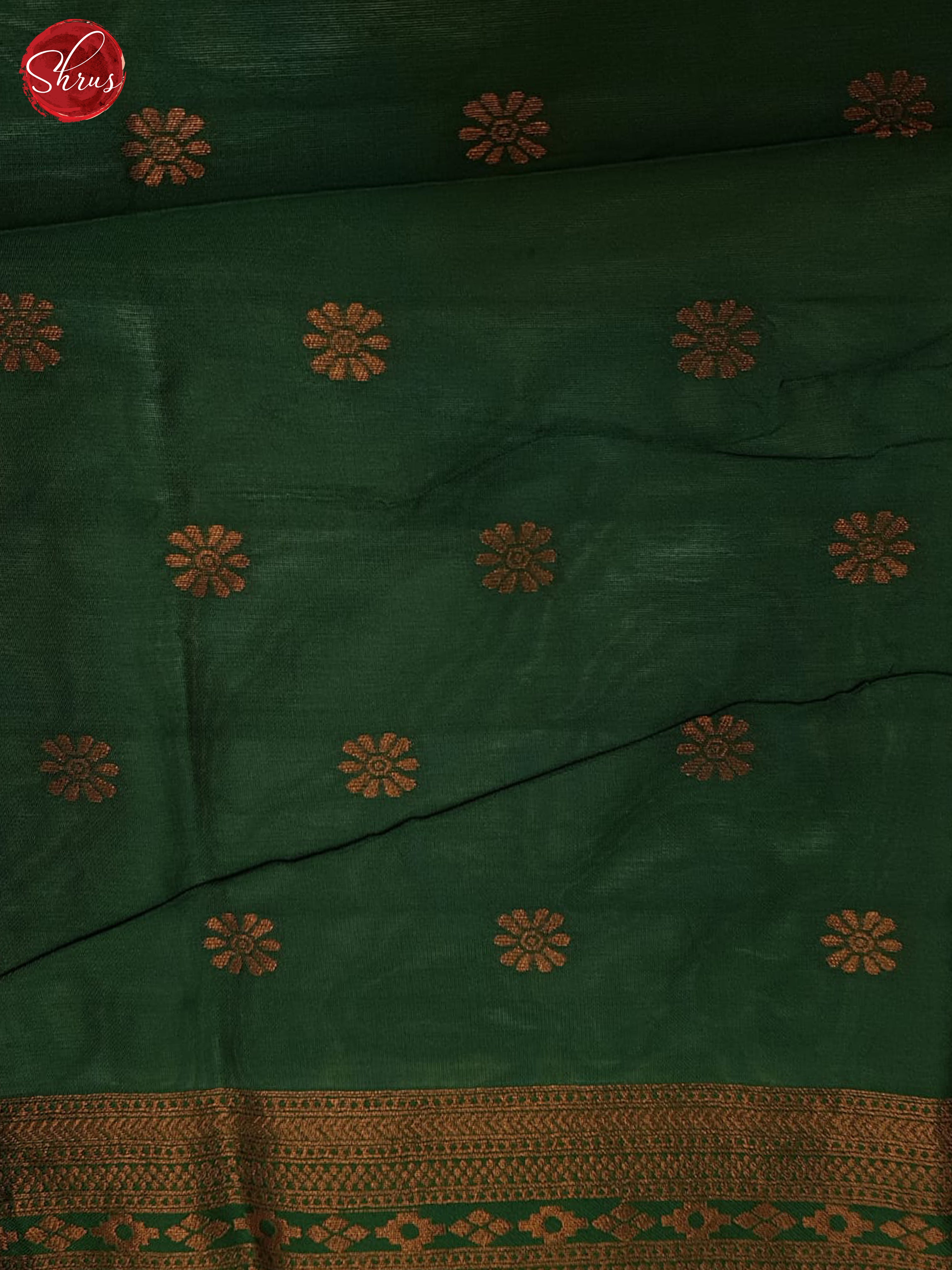 Light Green & Green - Semi Kanchipuram Saree - Shop on ShrusEternity.com