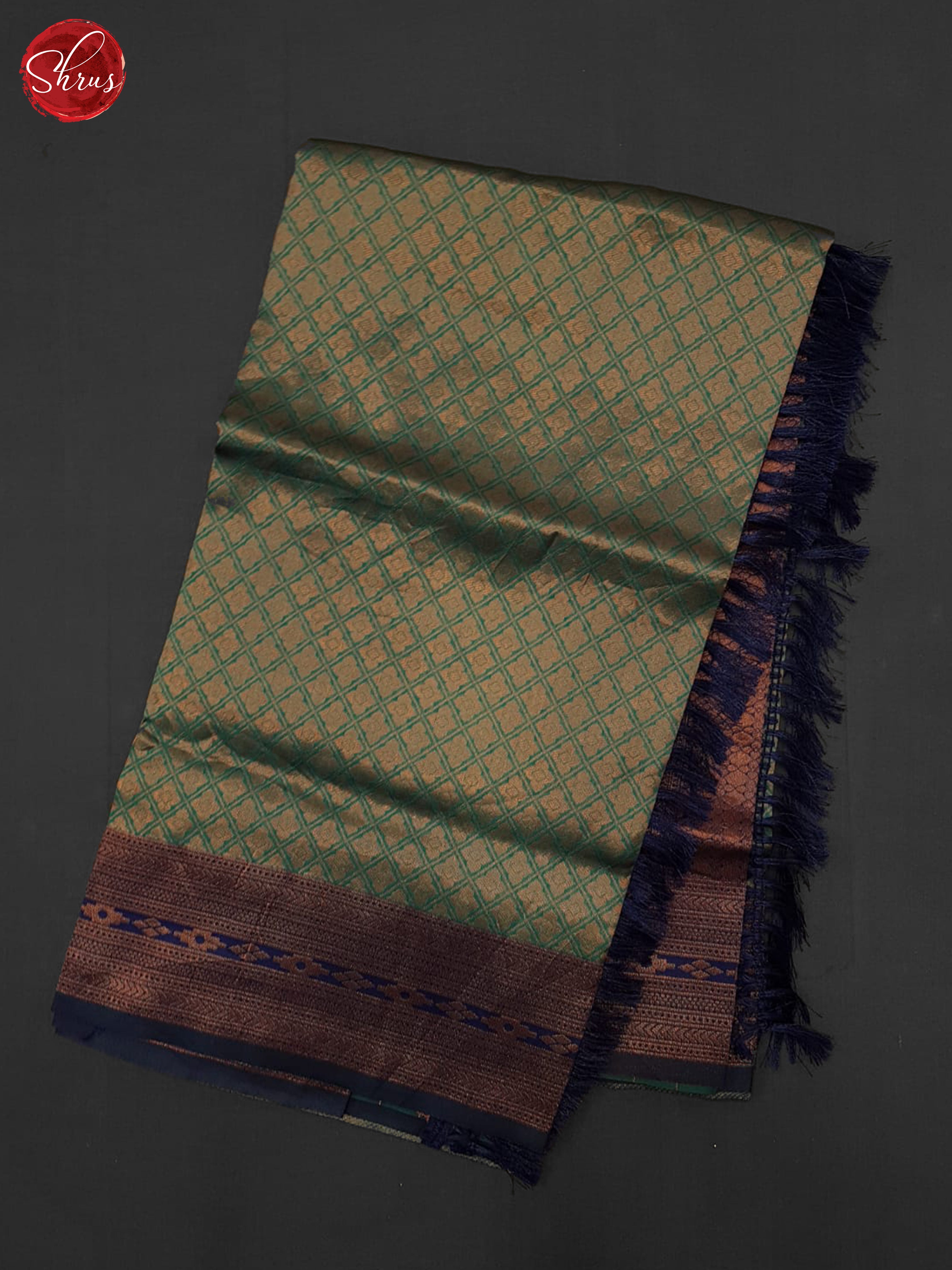 Green & Blue - Semi Kanchipuram Saree - Shop on ShrusEternity.com