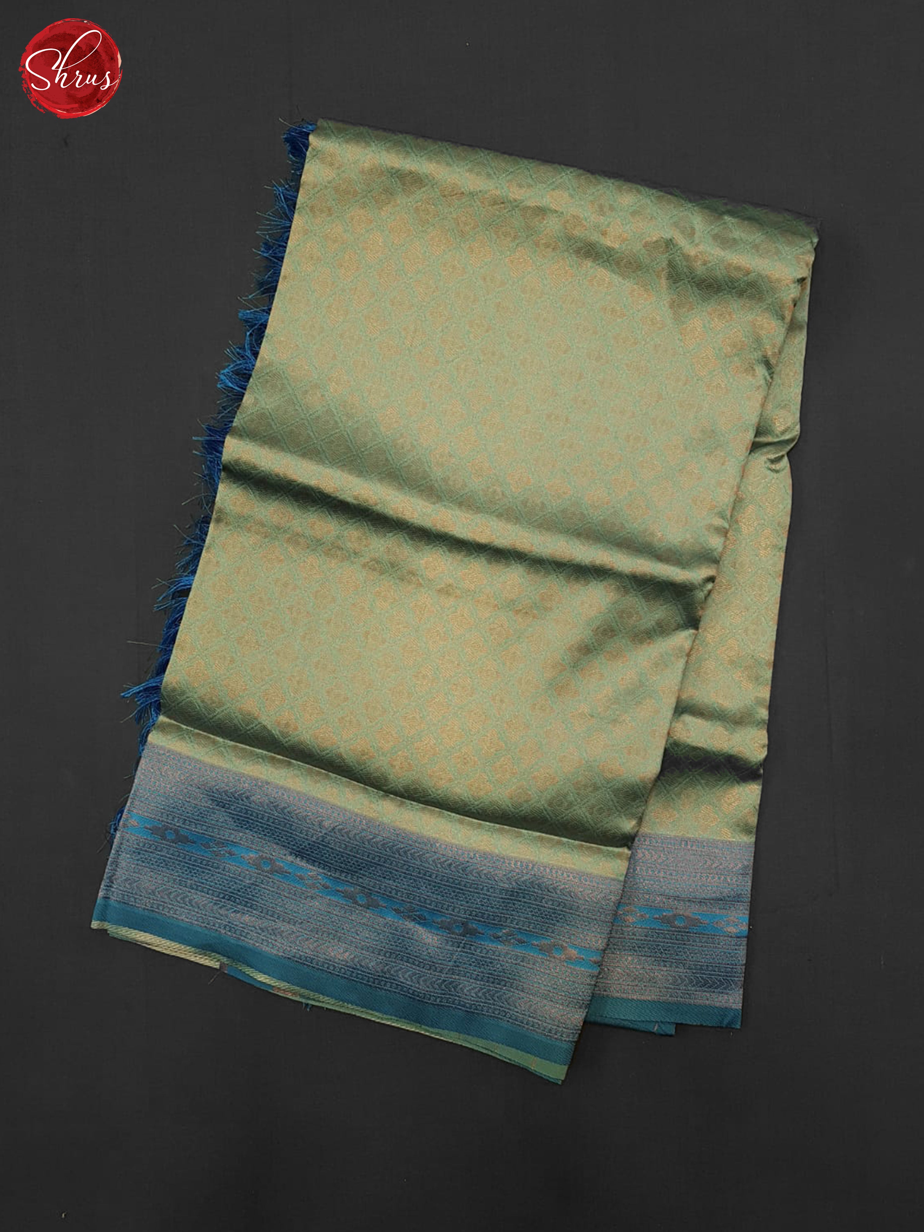 Green & Blue- Semi Kanchipuram Saree - Shop on ShrusEternity.com