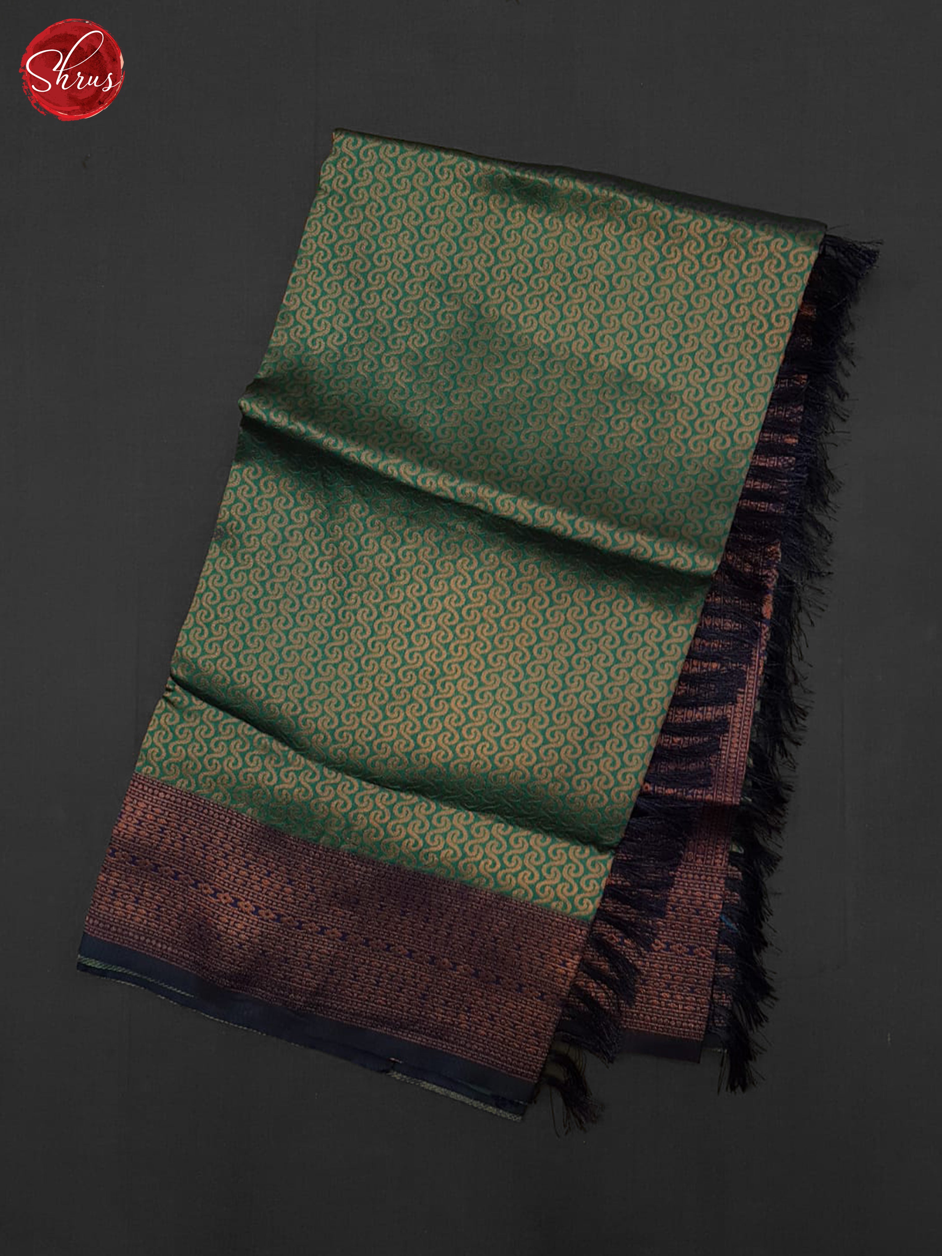 Green& Blue - Semi Kanchipuram Saree - Shop on ShrusEternity.com