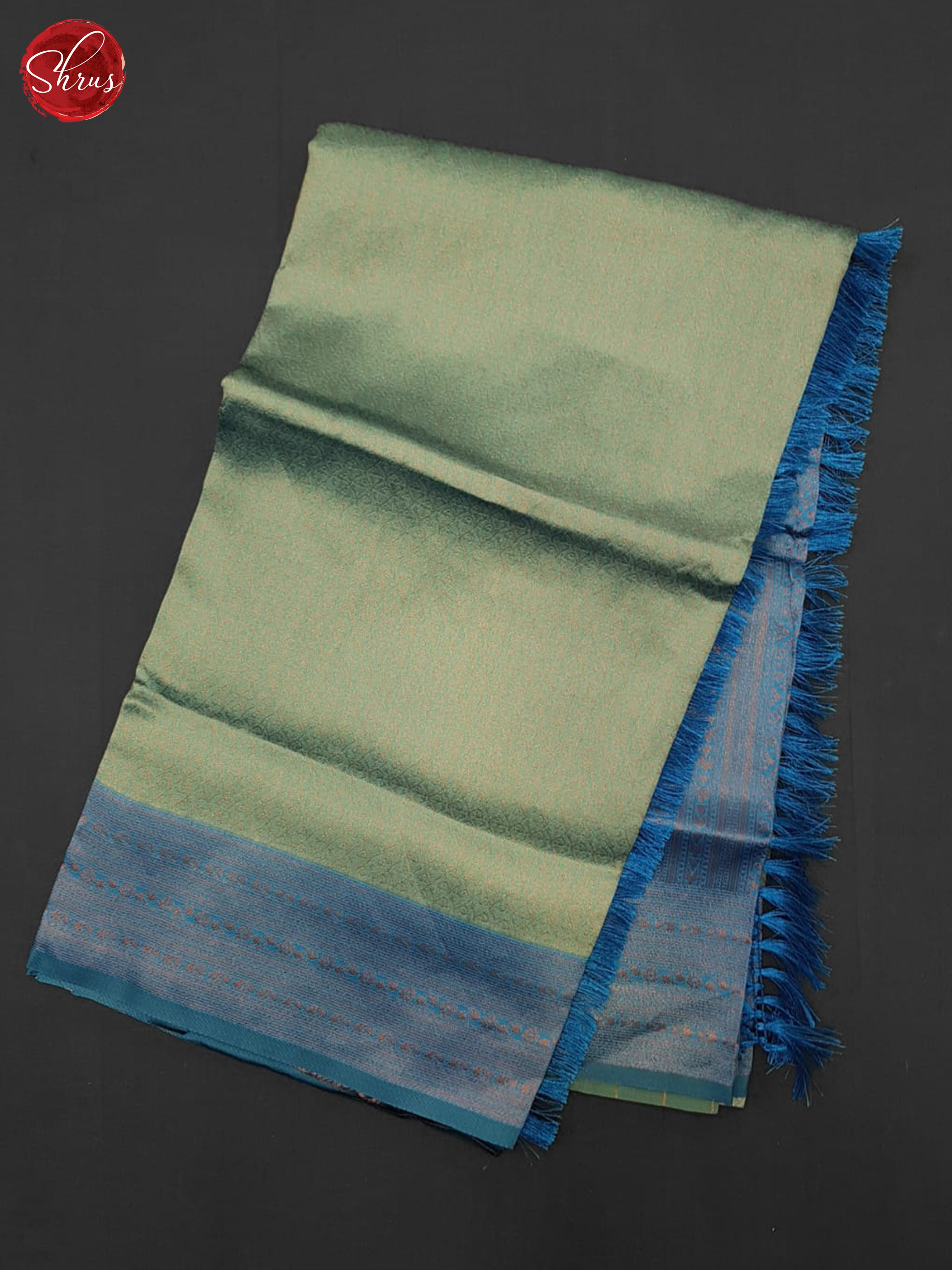 Green & Blue - Semi Kanchipuram Saree - Shop on ShrusEternity.com