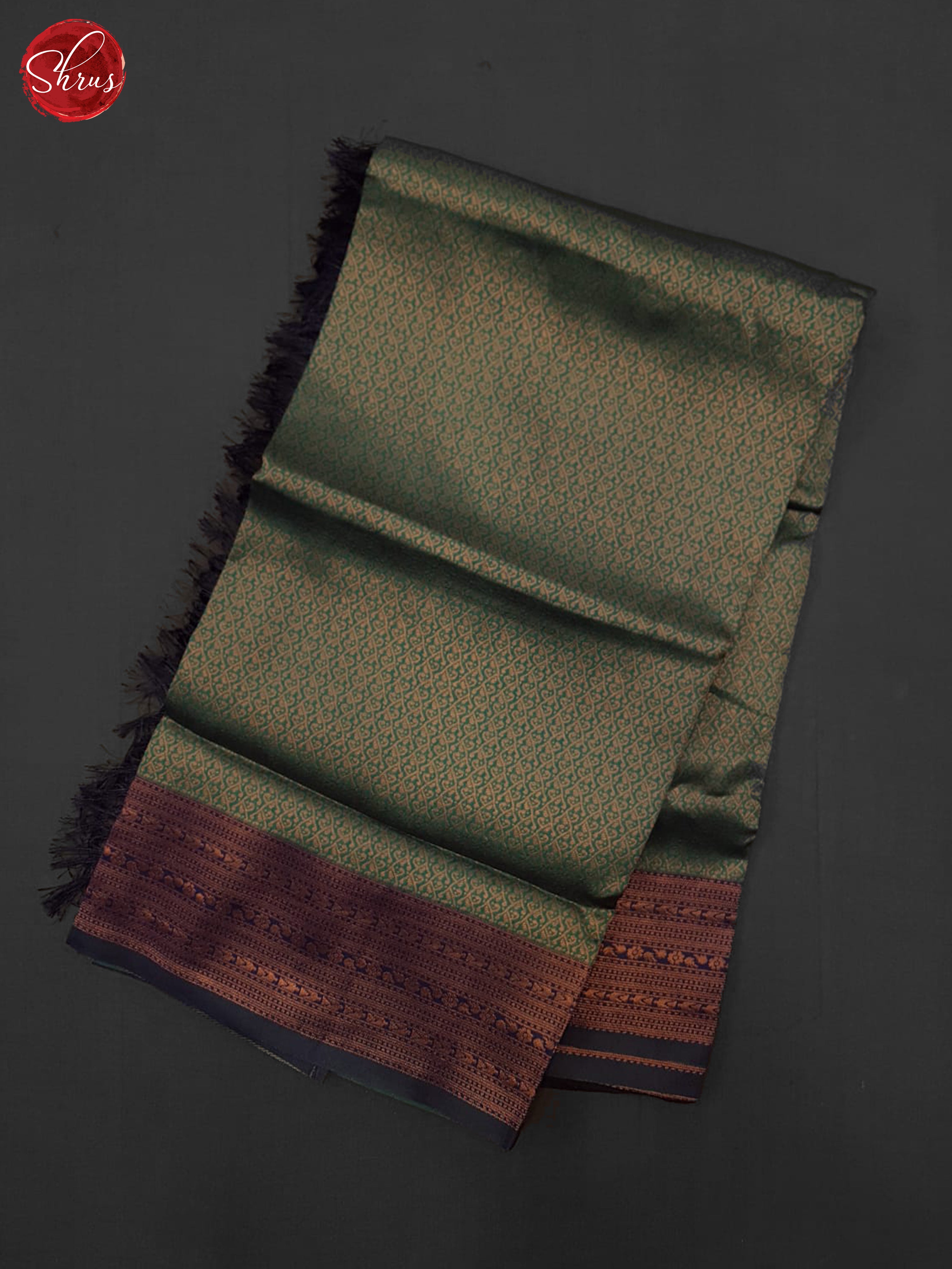 Green & Blue - Semi Kanchipuram Saree - Shop on ShrusEternity.com