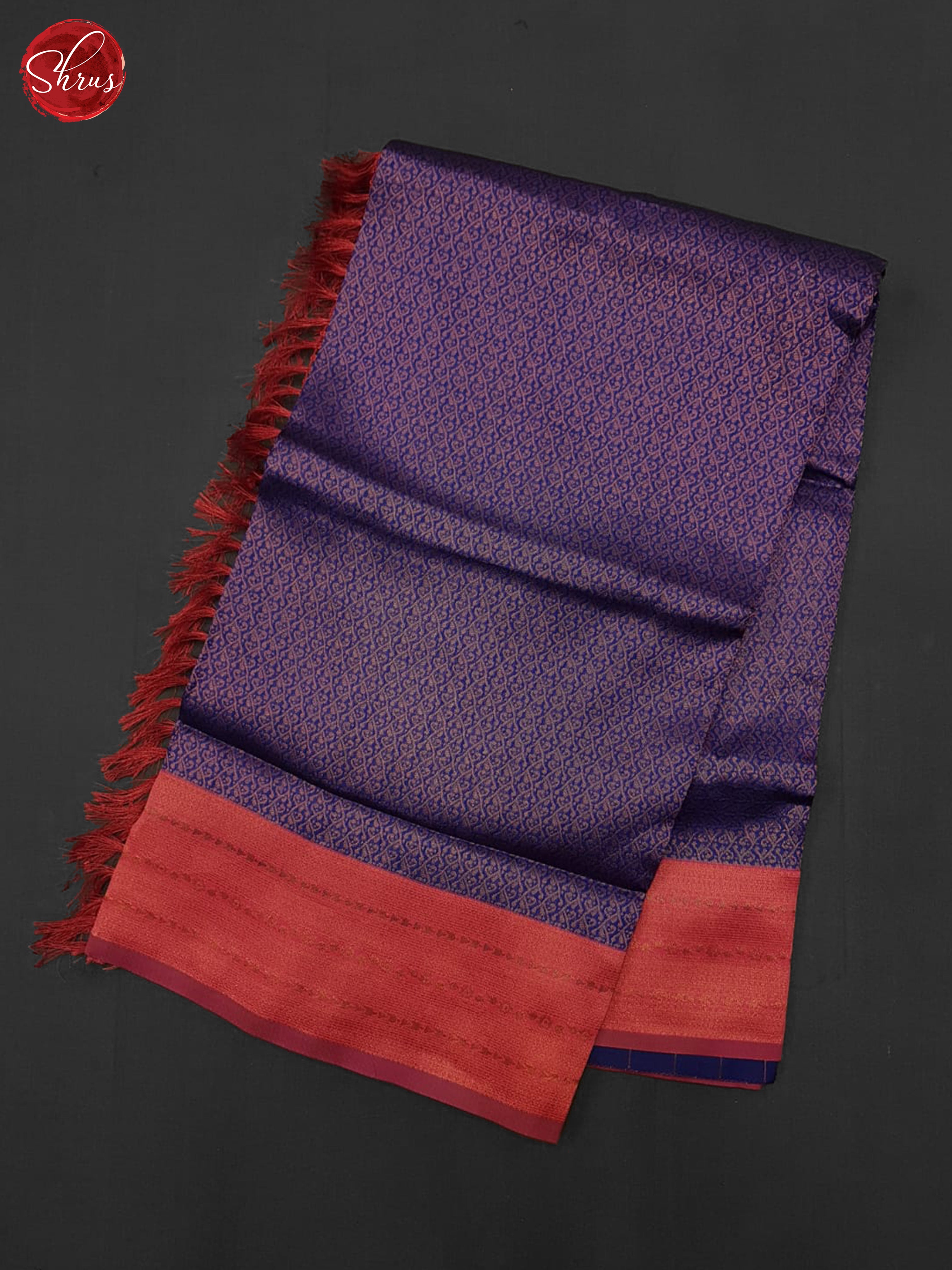 Blue & Pink - Semi Kanchipuram Saree - Shop on ShrusEternity.com