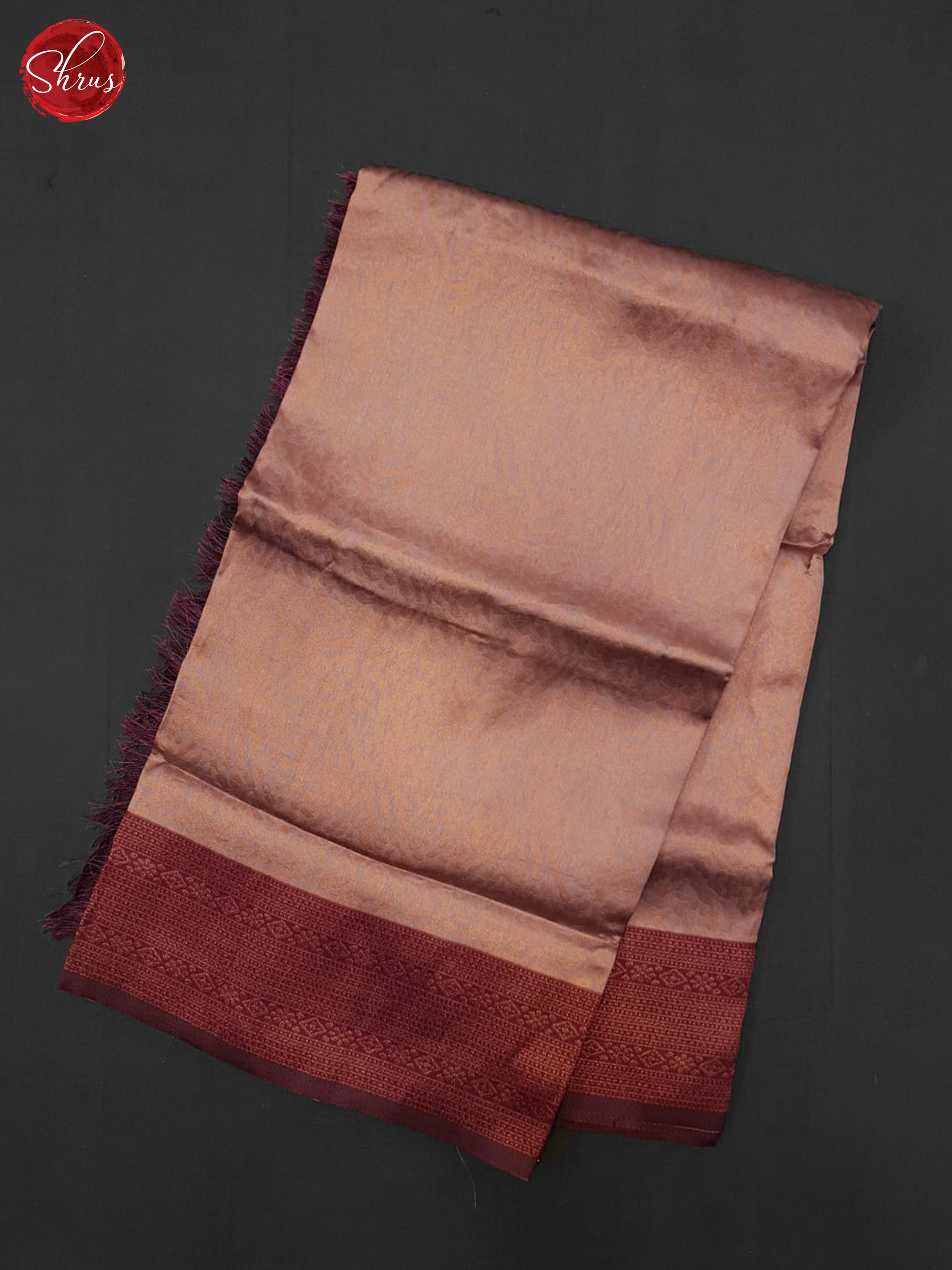 Onion Pink & Maroon - Semi Kanchipuram Saree - Shop on ShrusEternity.com