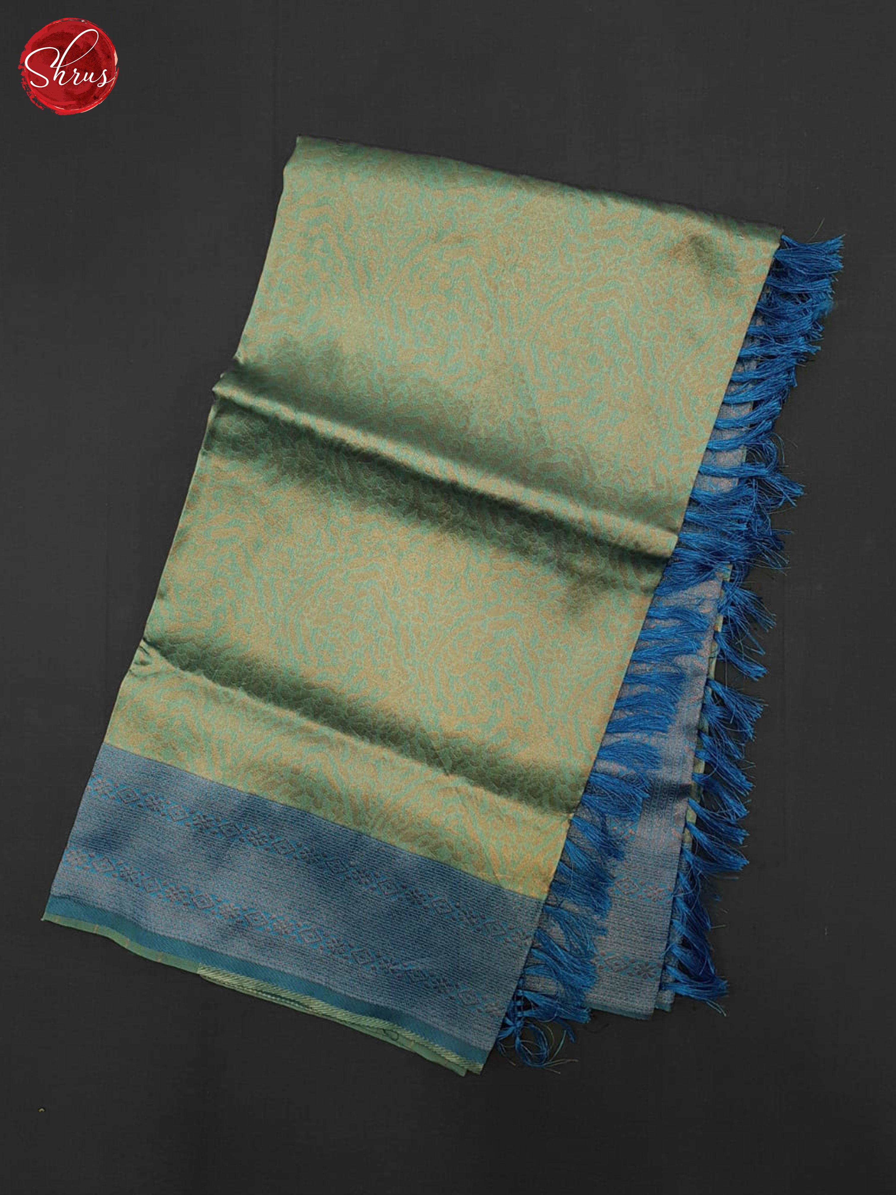 Green & Blue - Semi Kanchipuram Saree - Shop on ShrusEternity.com