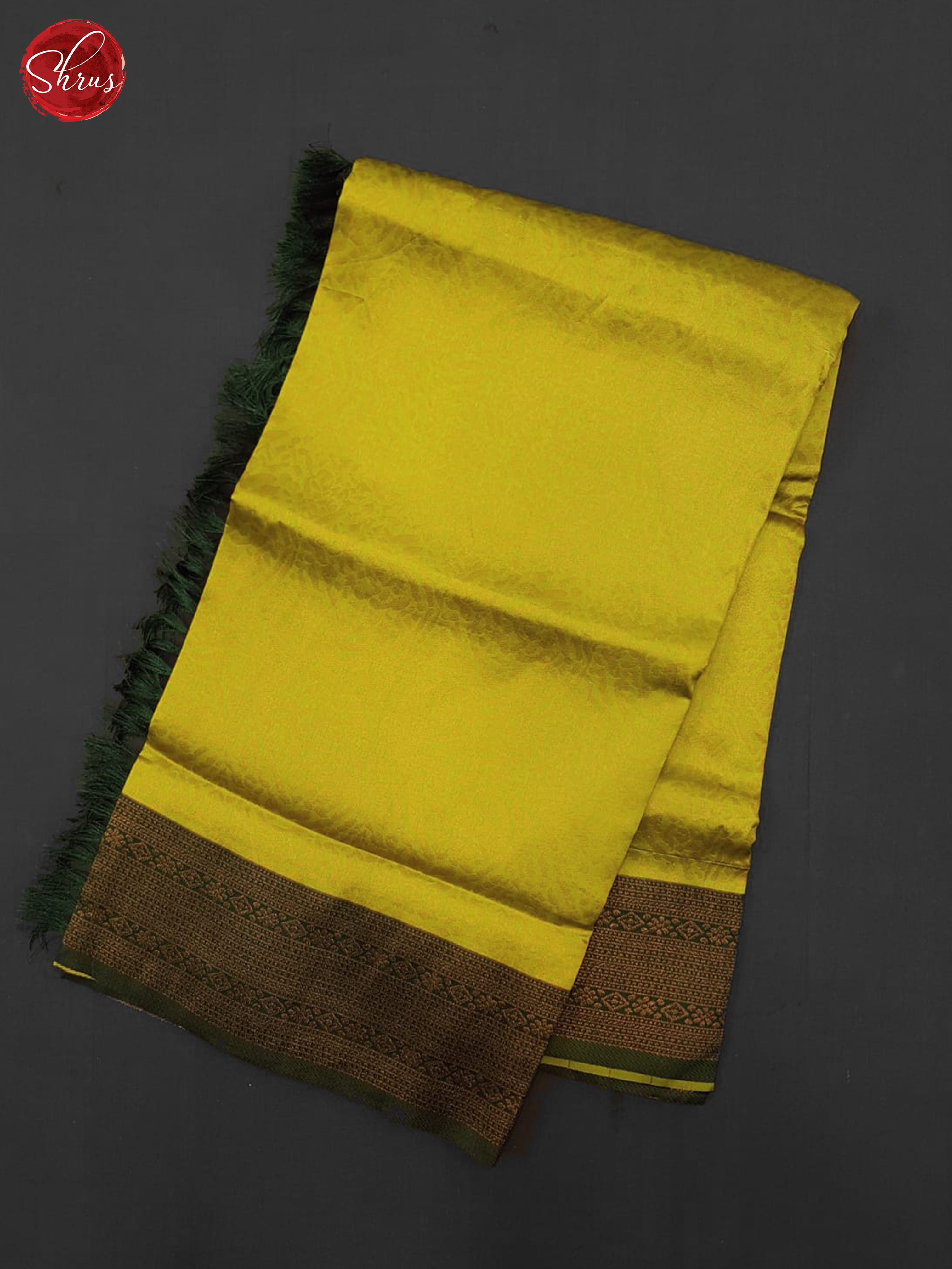 Light Green & Green - Semi Kanchipuram Saree - Shop on ShrusEternity.com