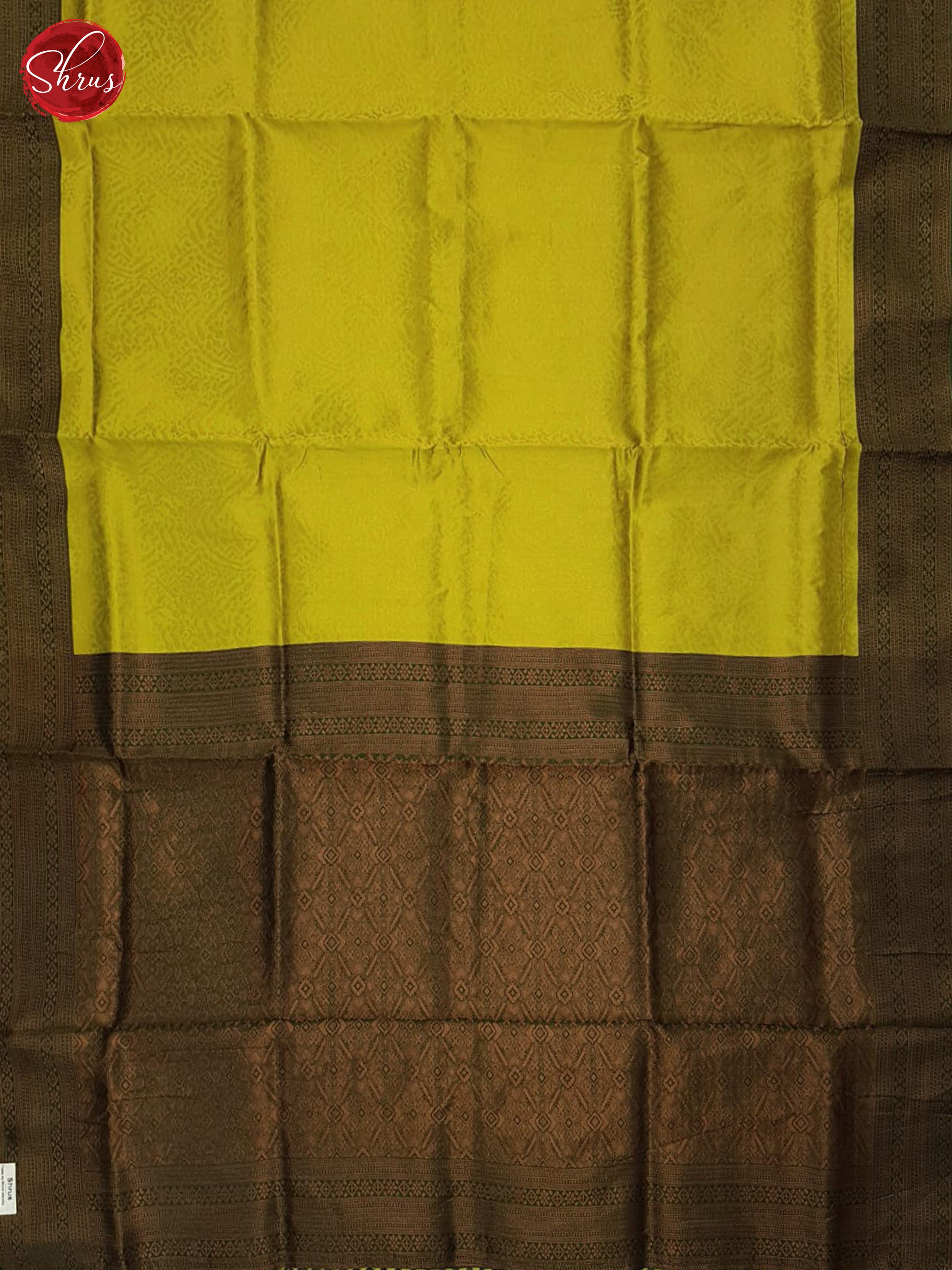 Light Green & Green - Semi Kanchipuram Saree - Shop on ShrusEternity.com