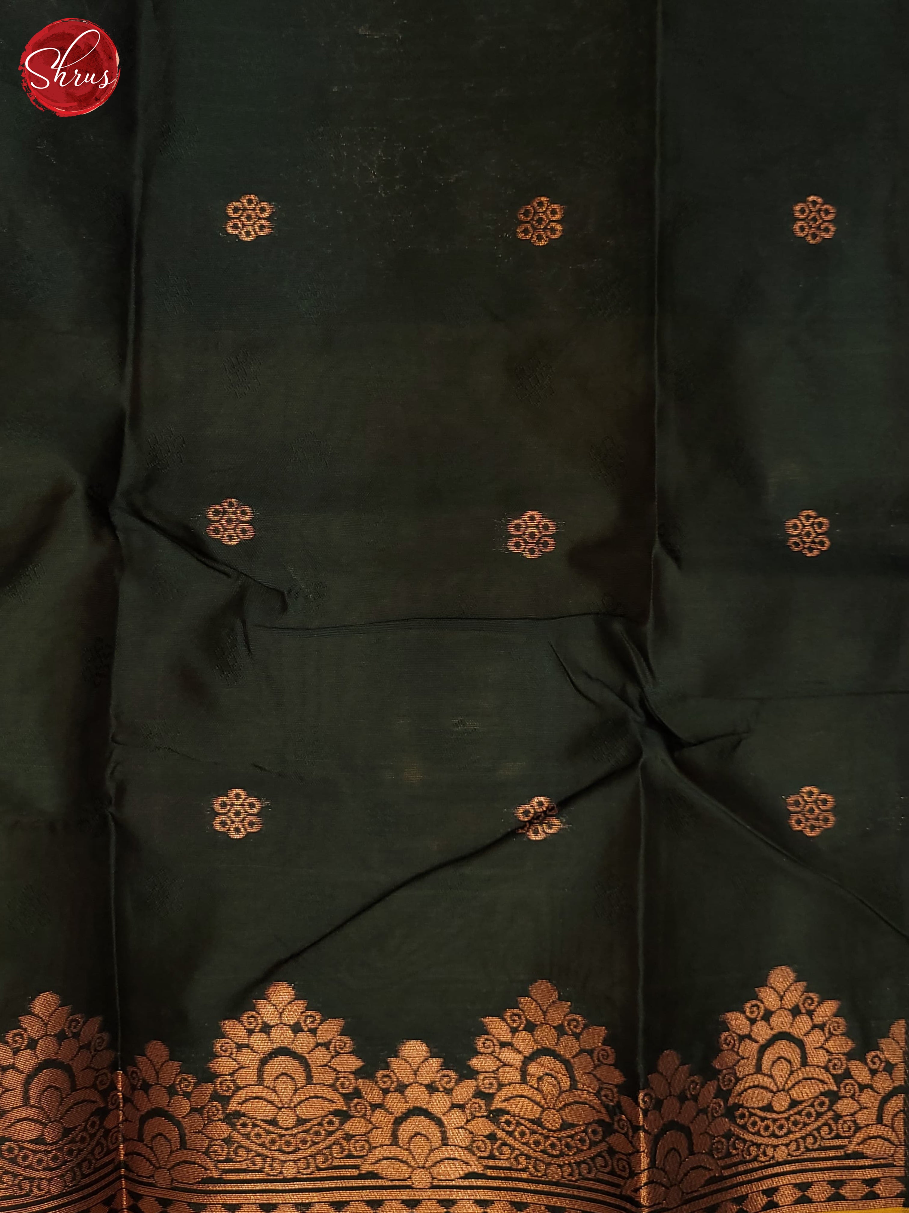 Mustard & Green- Semi Softsilk Saree - Shop on ShrusEternity.com