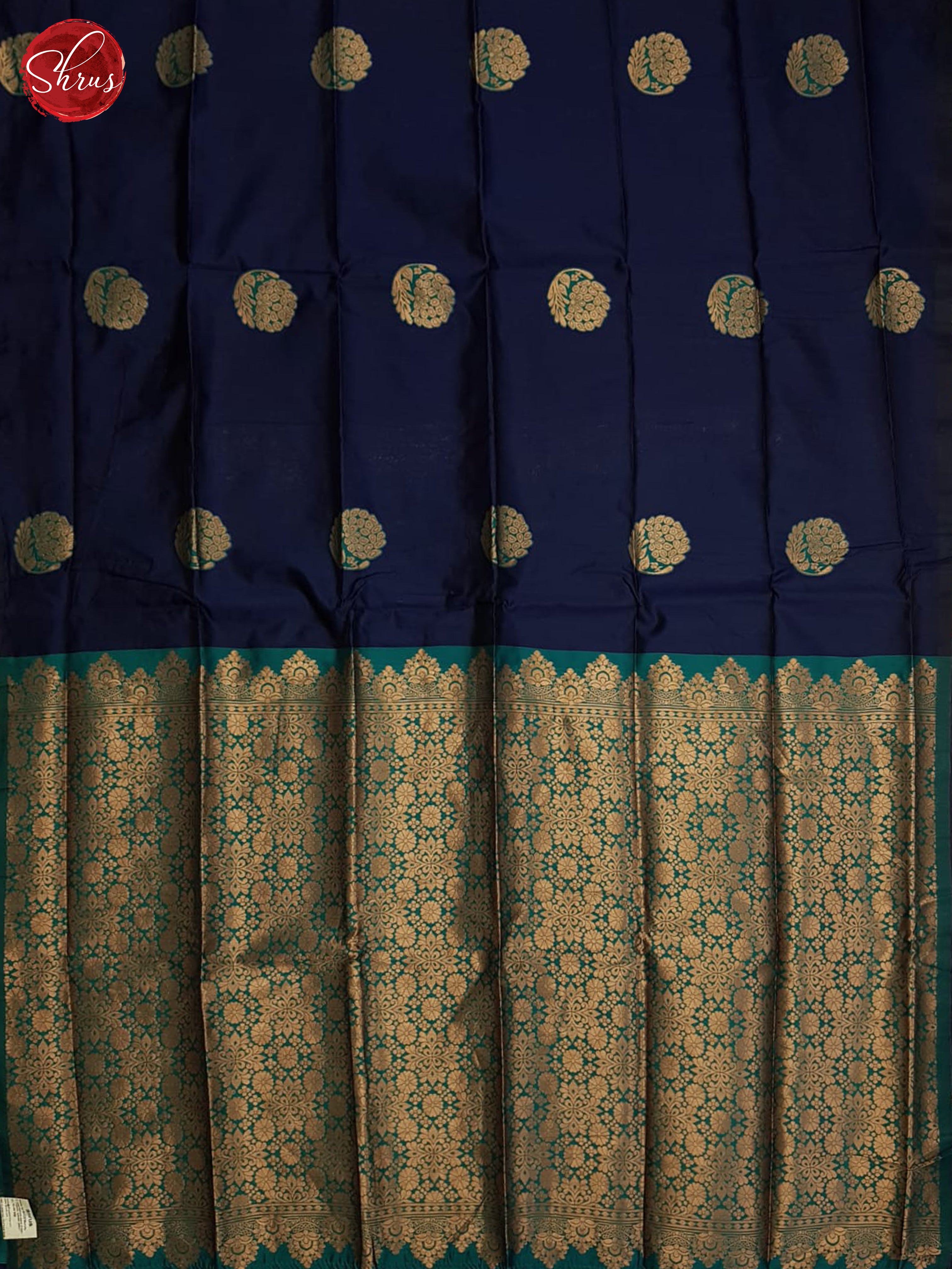 Blue And Green-Semi soft silk saree - Shop on ShrusEternity.com