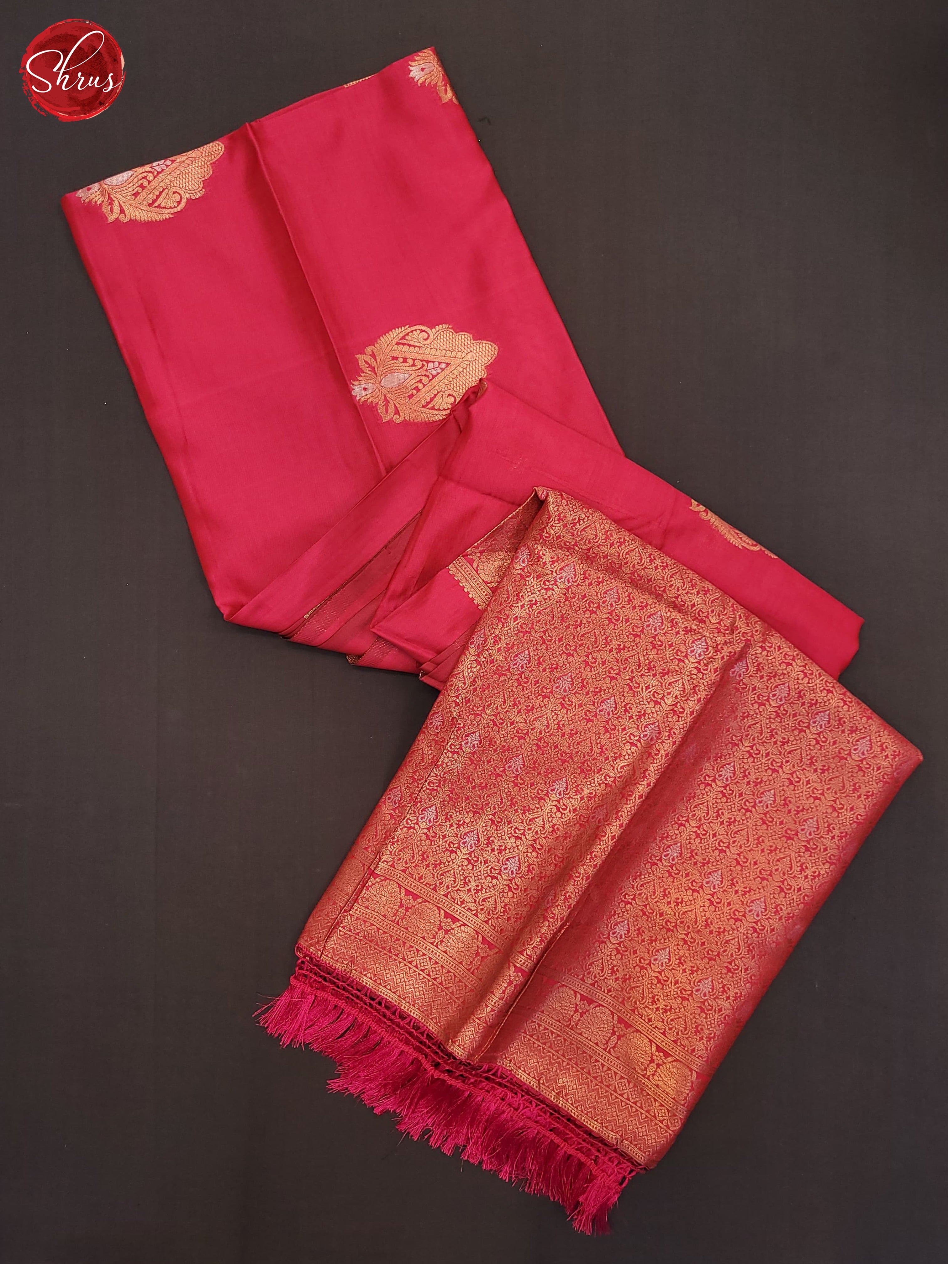 Pink(Single tone) - Semi Softsilk Saree - Shop on ShrusEternity.com