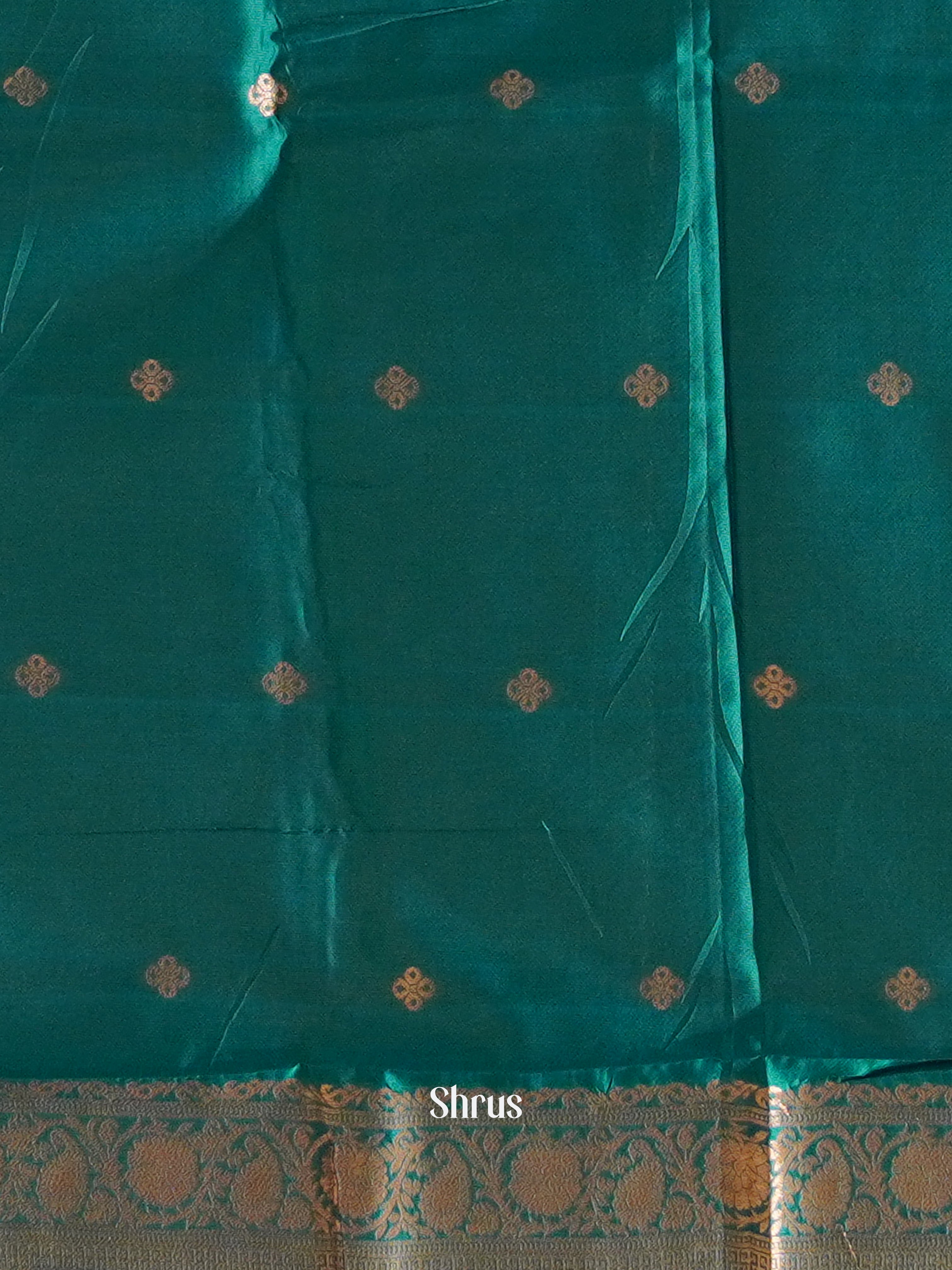 Green(single tone)-Semi soft silk saree - Shop on ShrusEternity.com