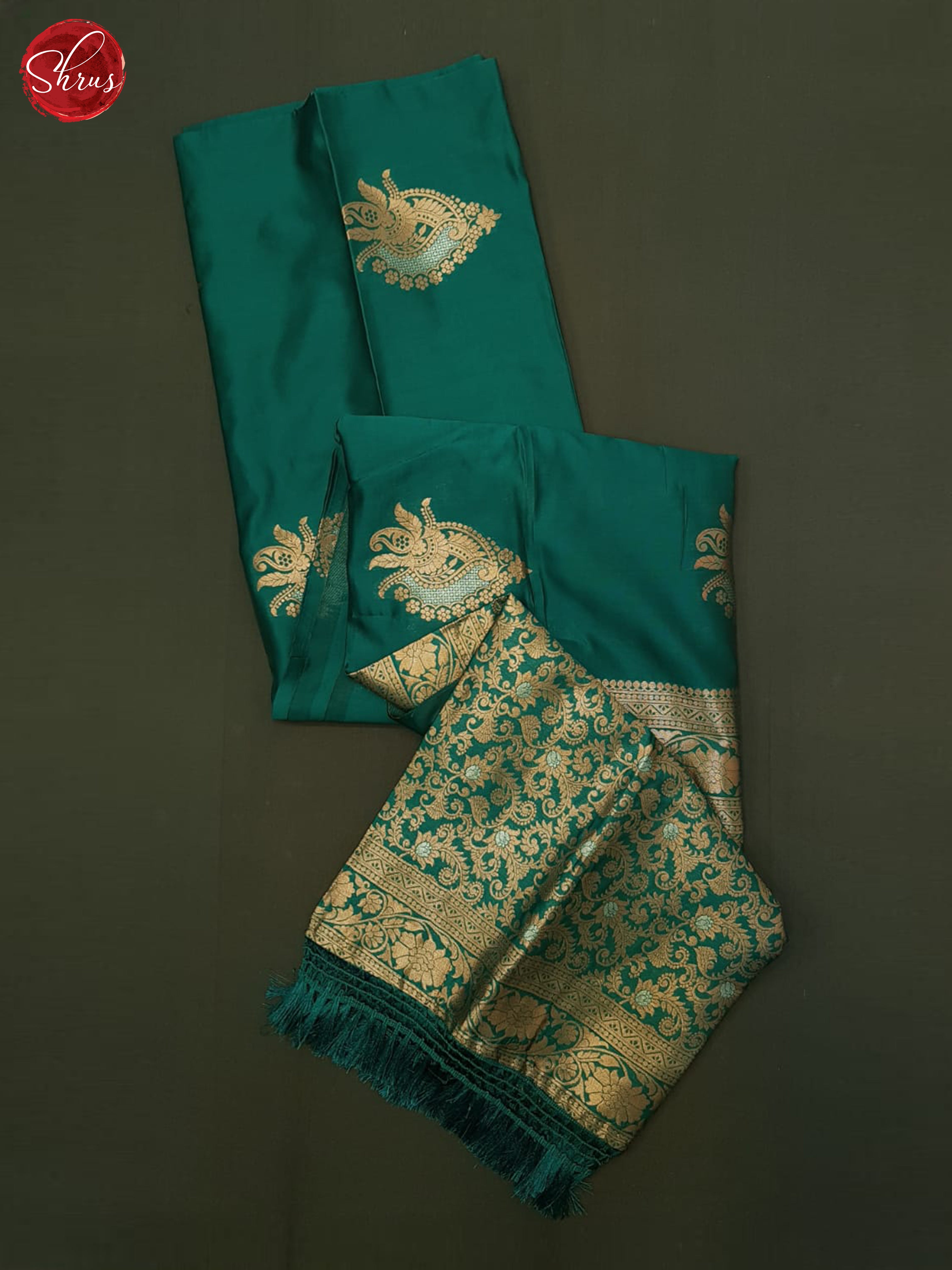Green(Single Tone) - Semi Softsilk Saree - Shop on ShrusEternity.com