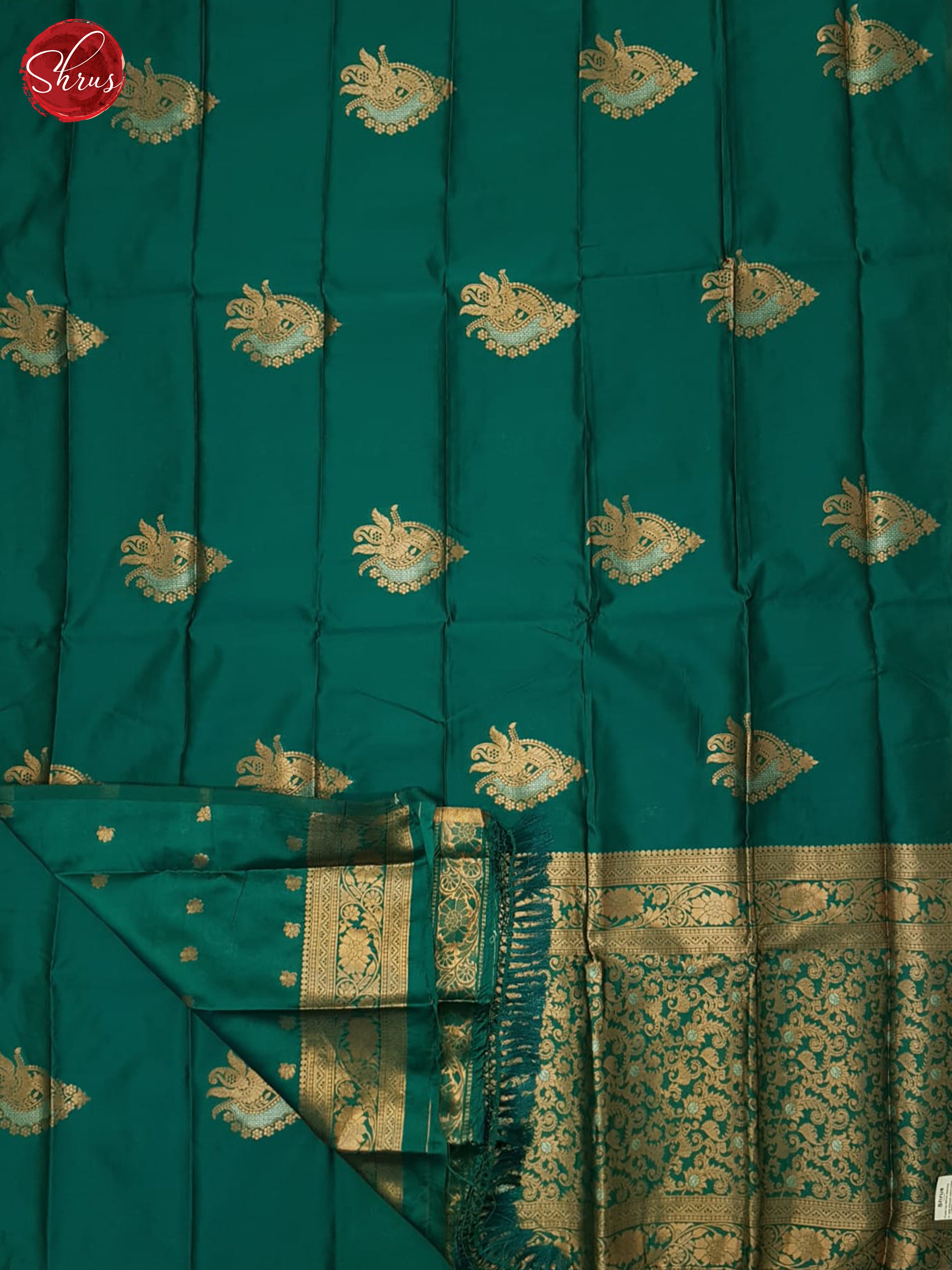 Green(Single Tone) - Semi Softsilk Saree - Shop on ShrusEternity.com