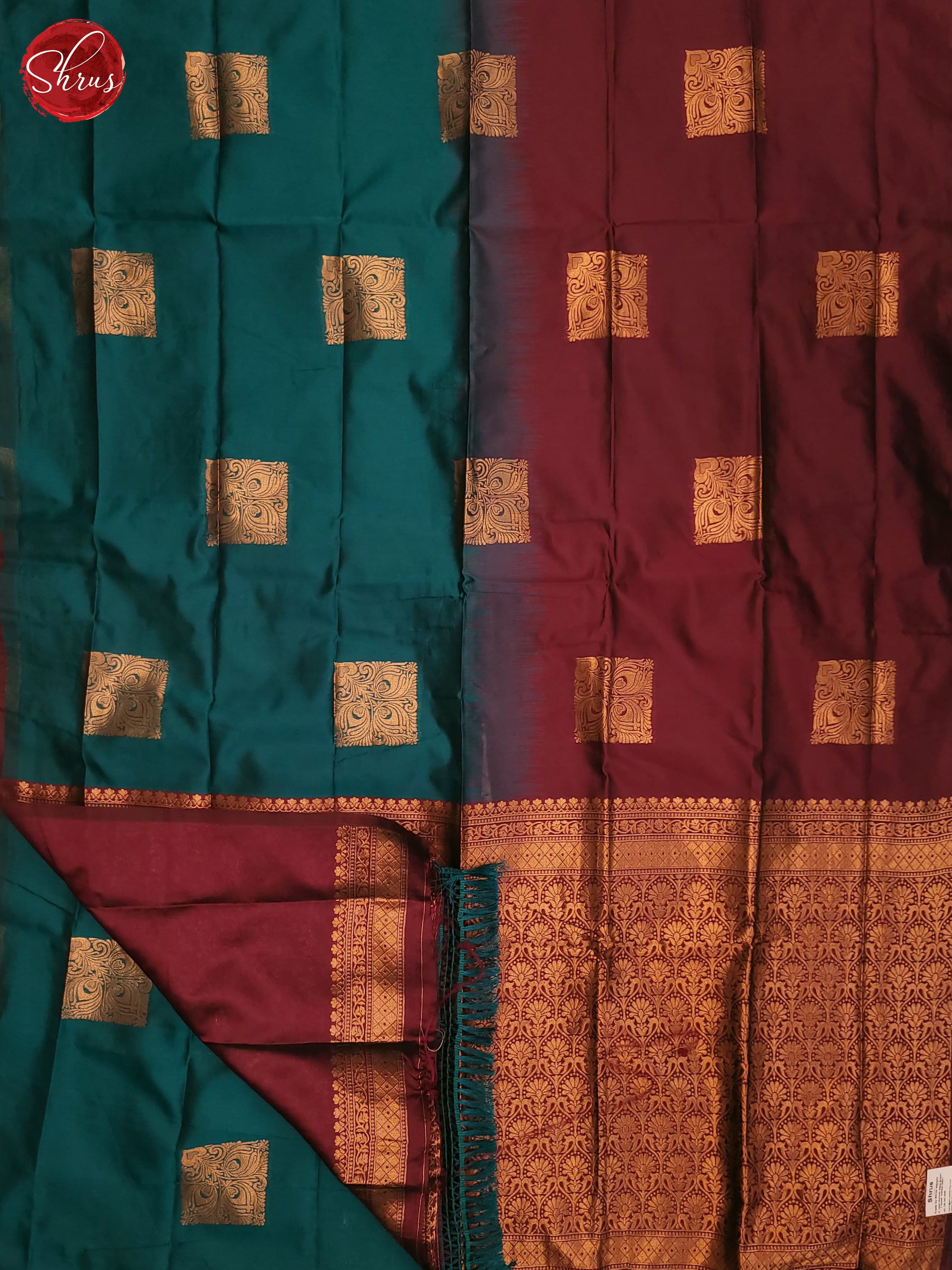 Green & Majenta- Semi Softsilk Saree - Shop on ShrusEternity.com