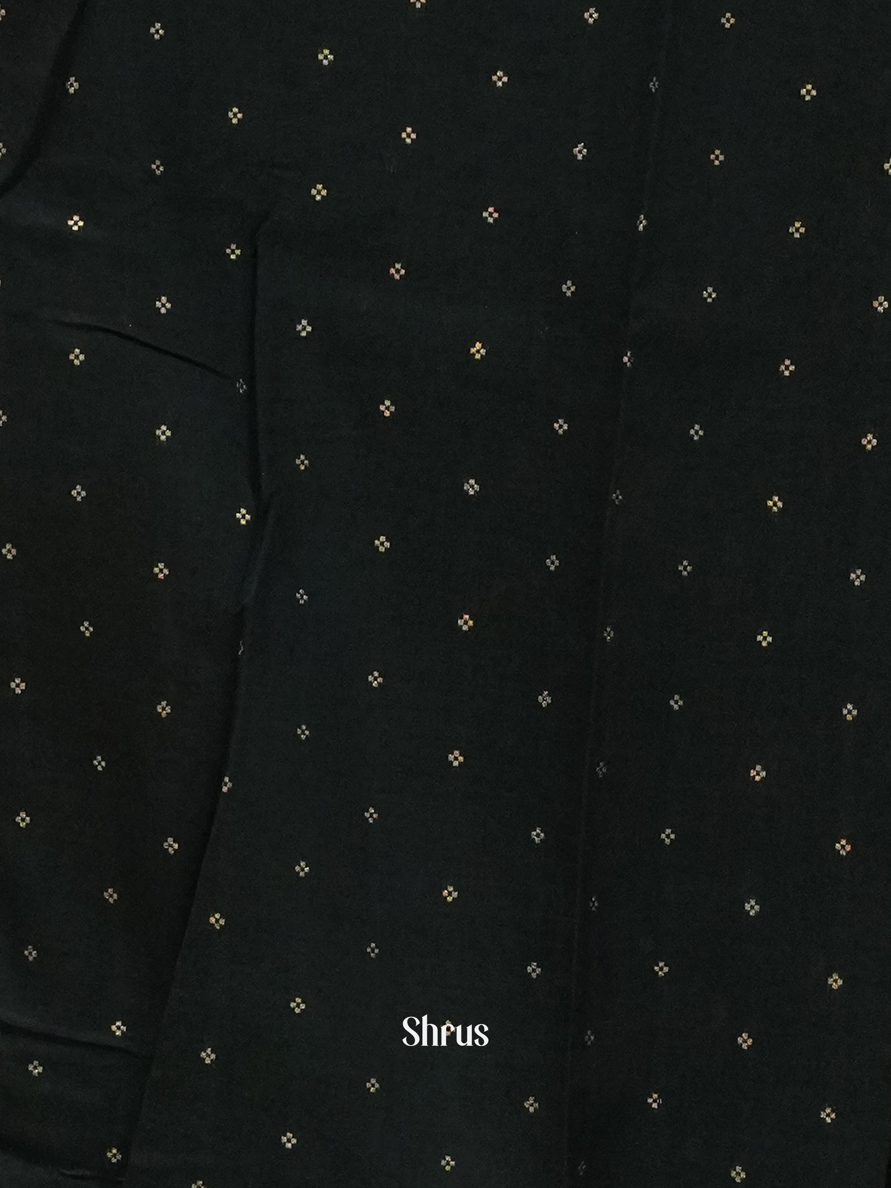 Red & Blue - Semi Crepe Saree - Shop on ShrusEternity.com