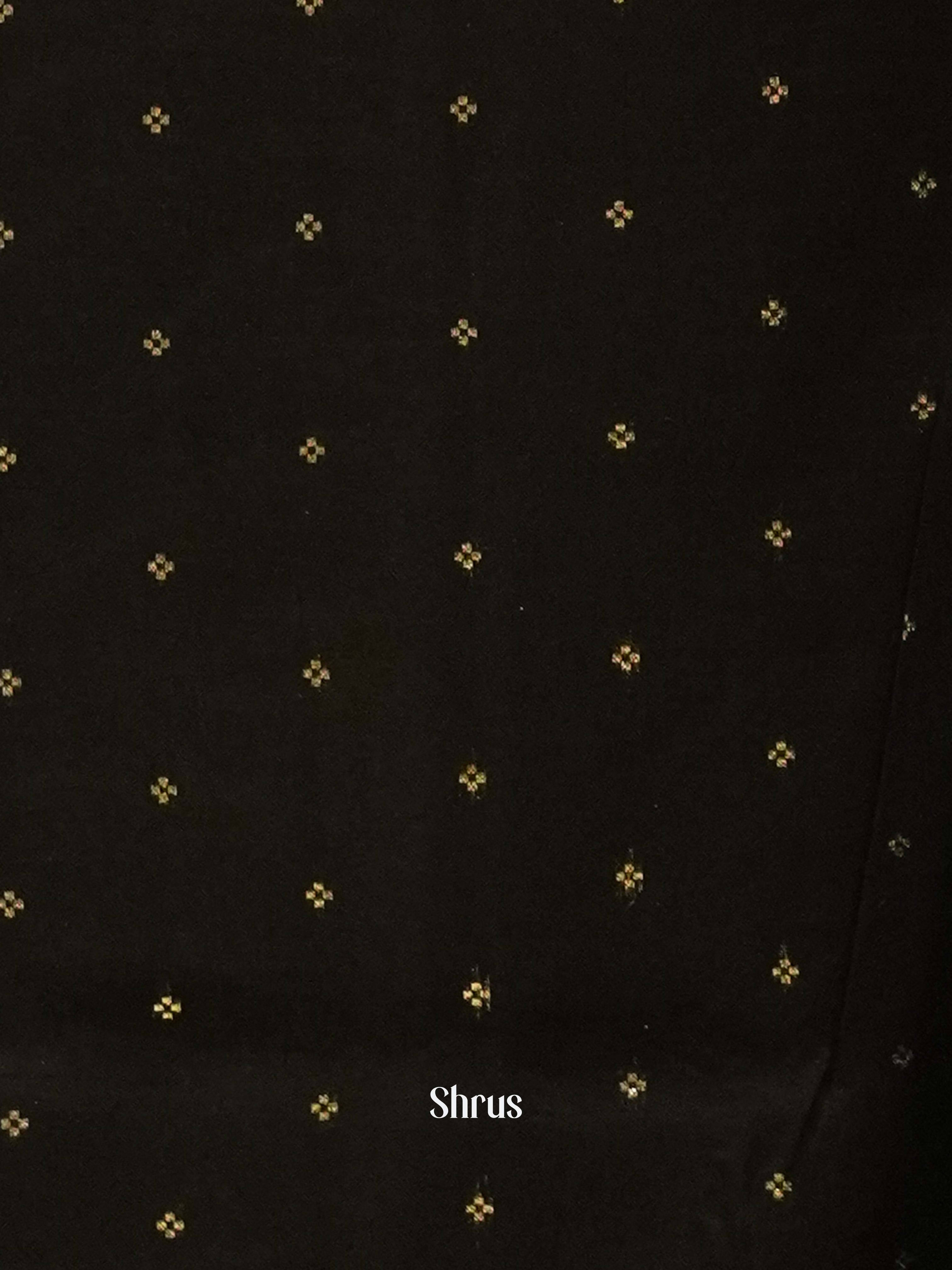 Grey & Green - Semi Crepe Saree - Shop on ShrusEternity.com