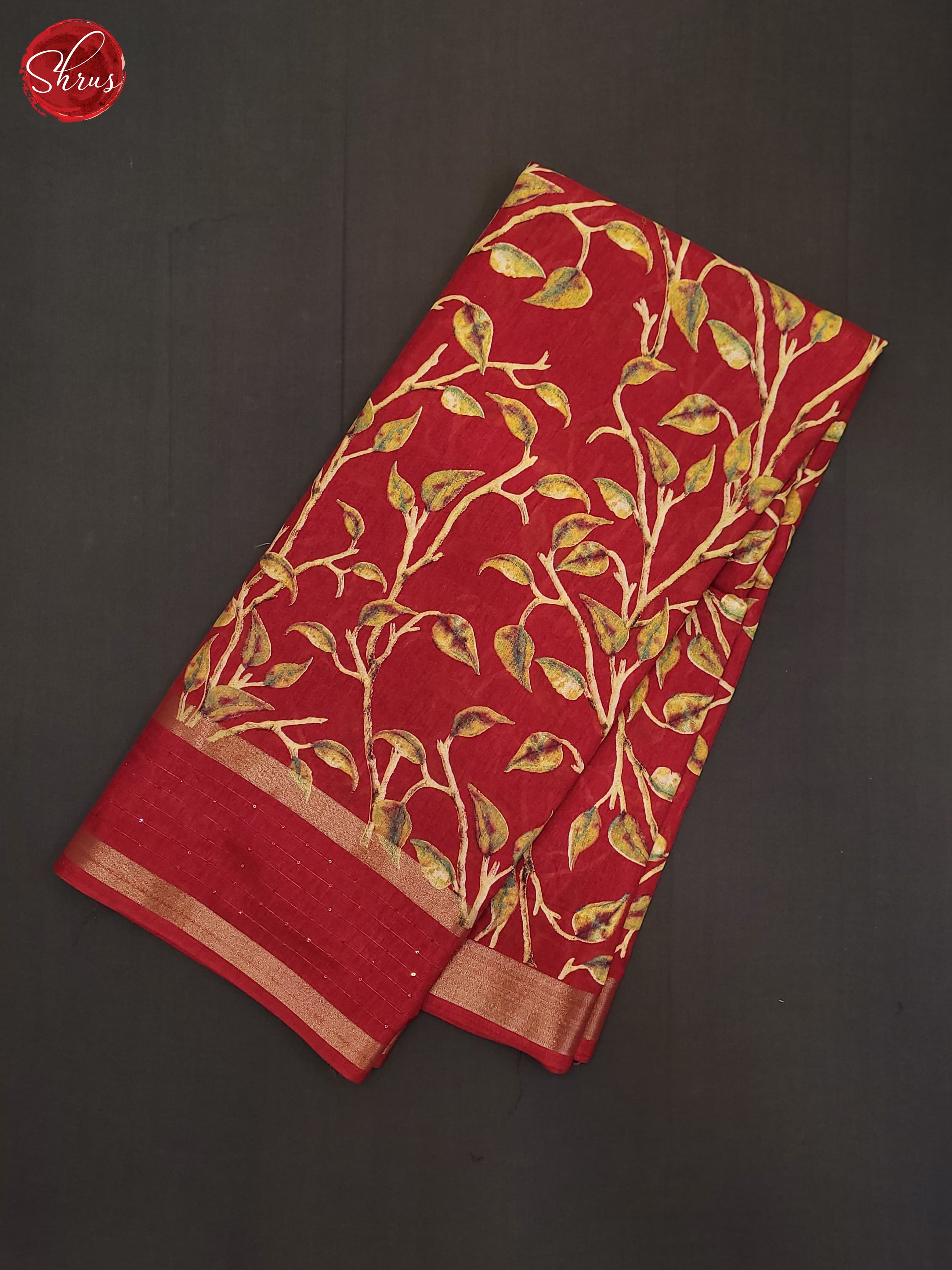 reddish pink(Single Tone)- Semi Crepe Saree - Shop on ShrusEternity.com