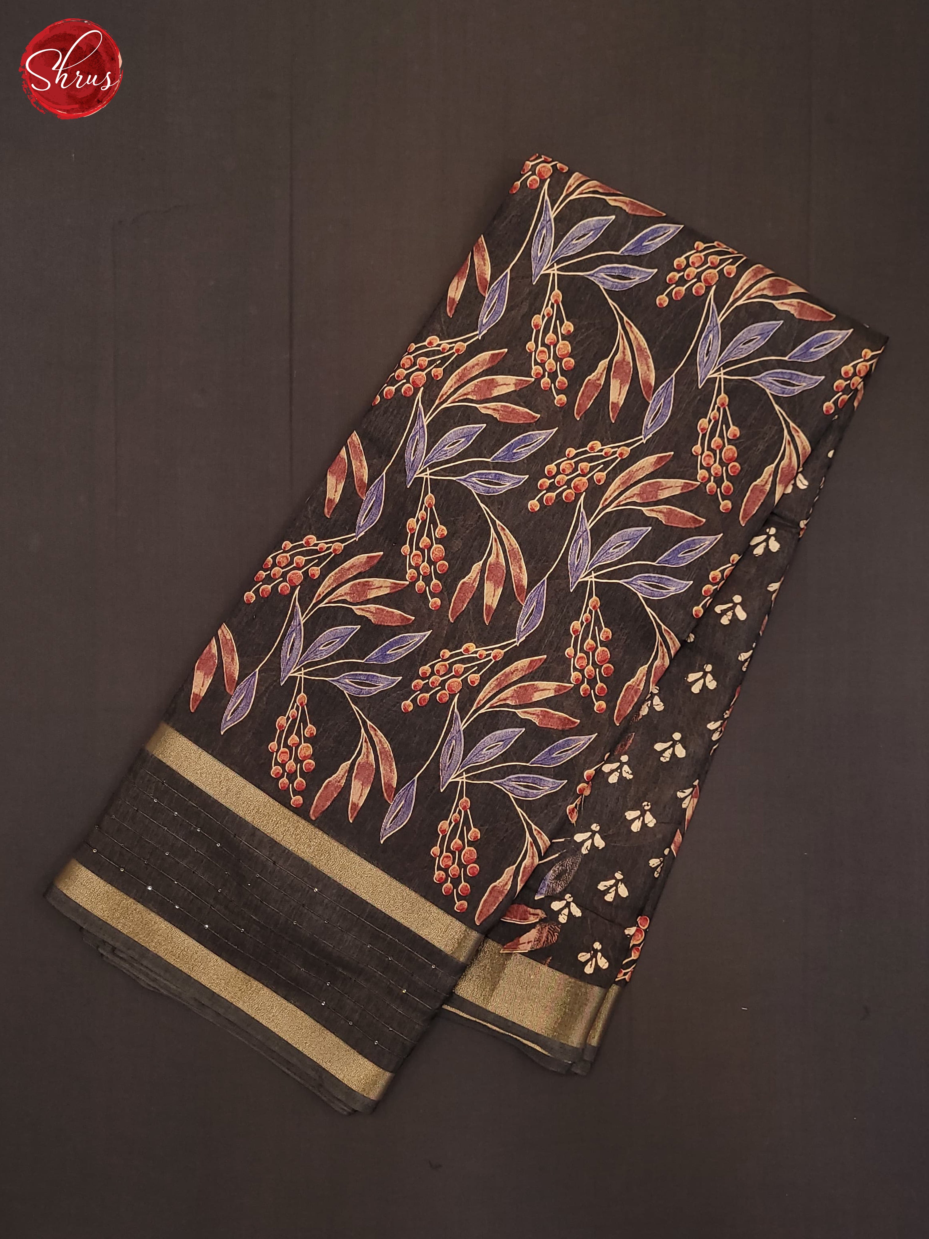 Grey(Single Tone)- Semi Crepe Saree - Shop on ShrusEternity.com