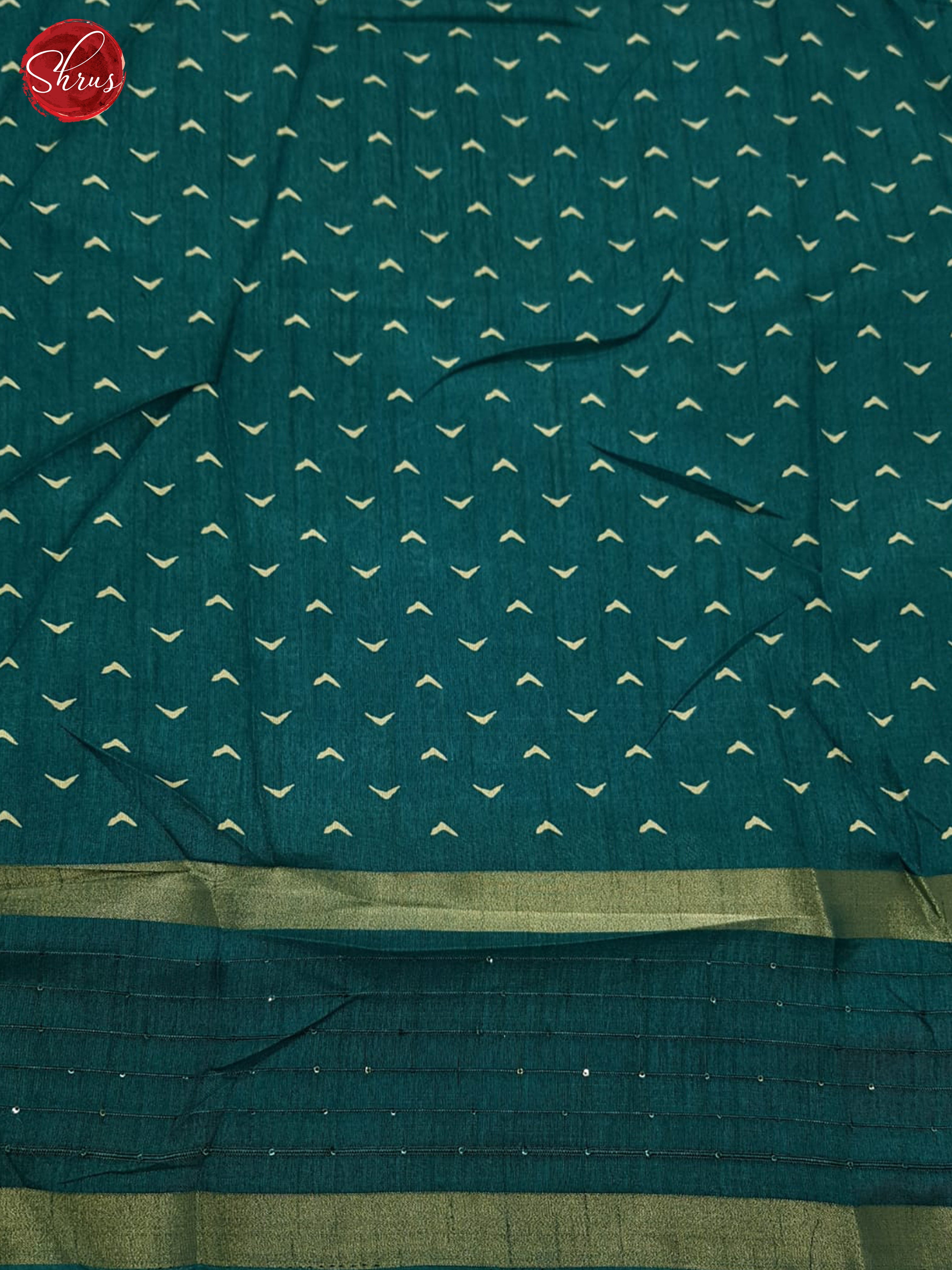blue(Single Tone) - Semi Crepe Saree - Shop on ShrusEternity.com