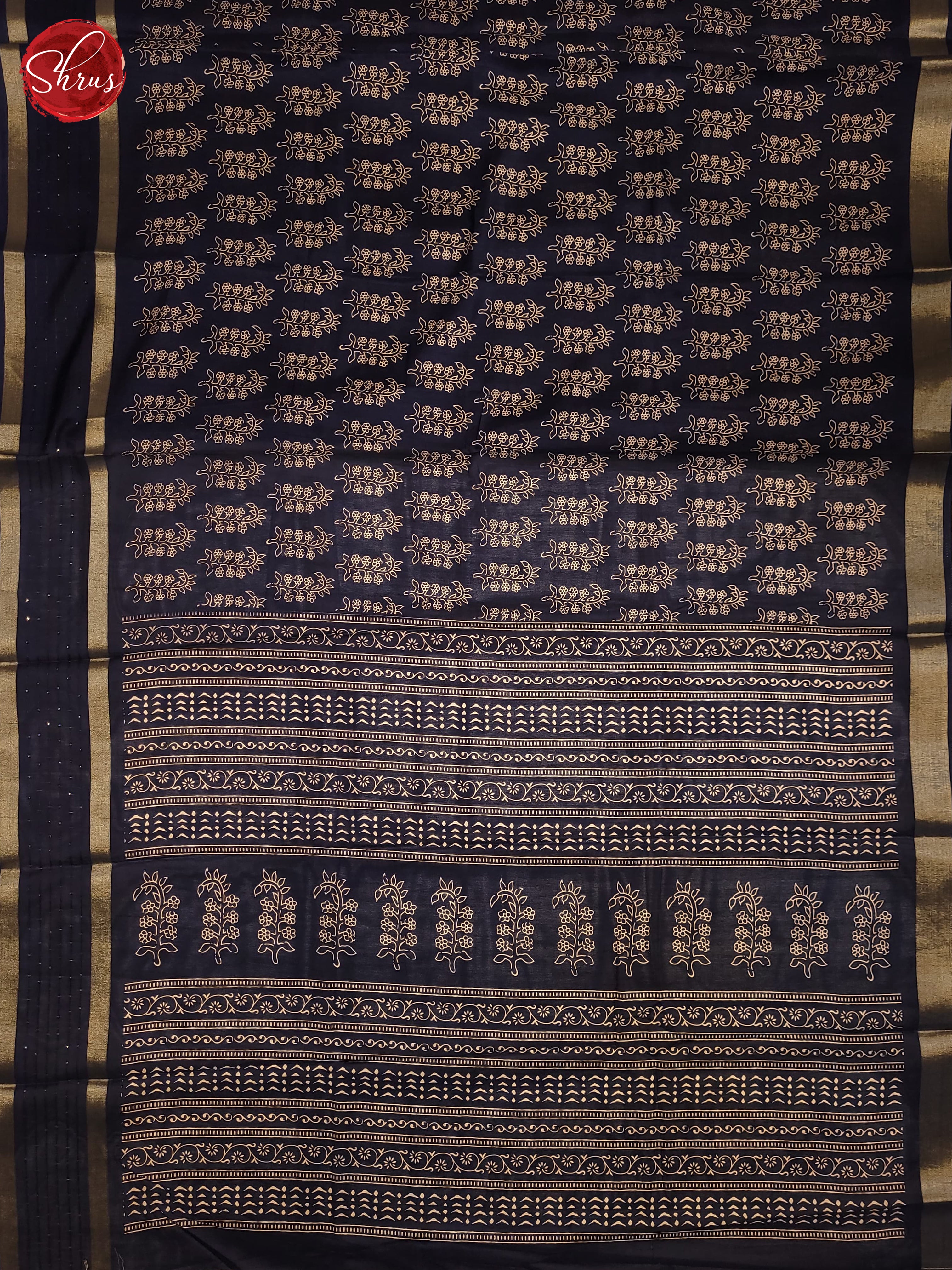 Blue(Single Tone)- Semi Crepe Saree - Shop on ShrusEternity.com