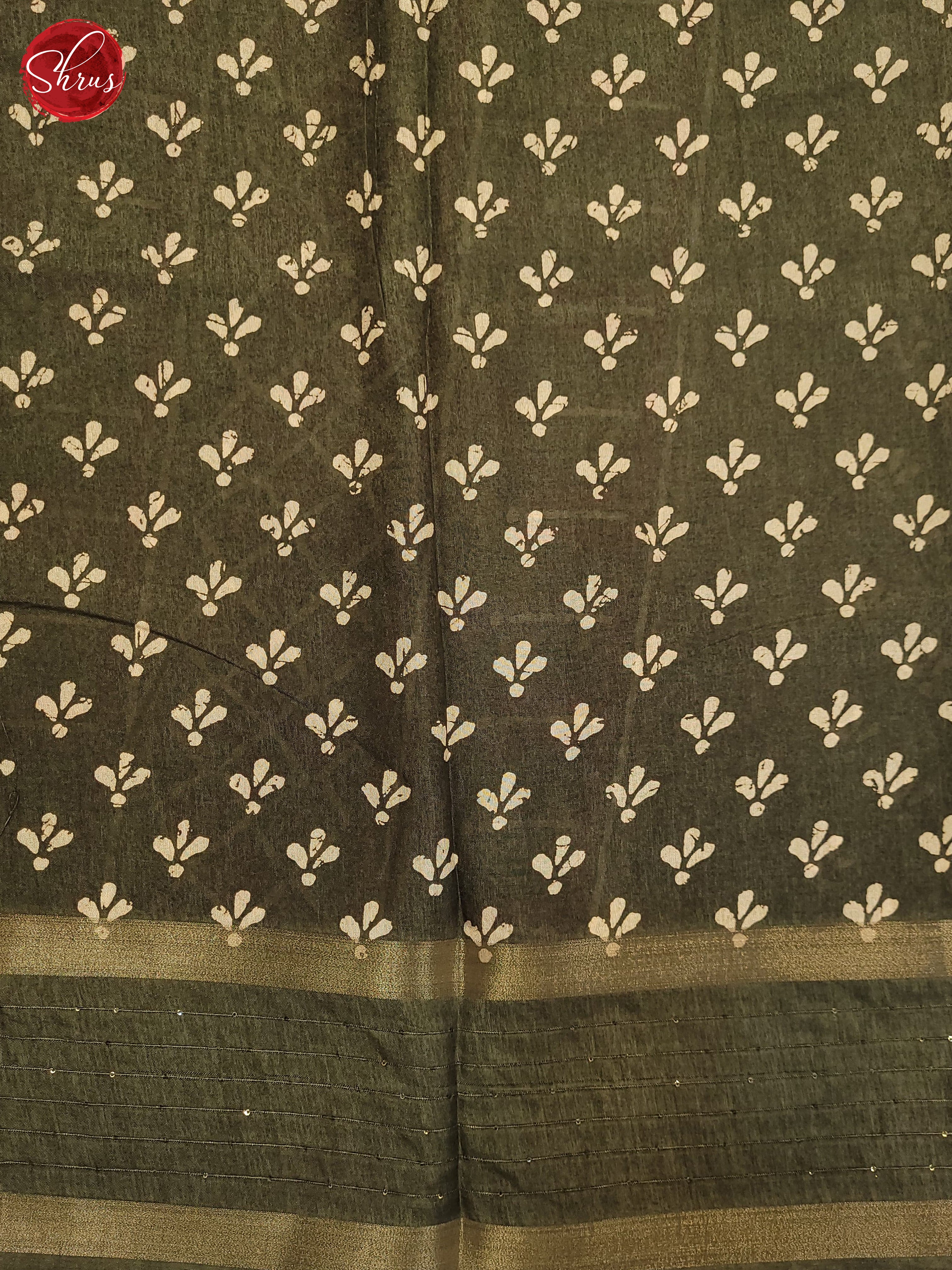 Elachi green(Single Tone)- Semi Crepe Saree - Shop on ShrusEternity.com