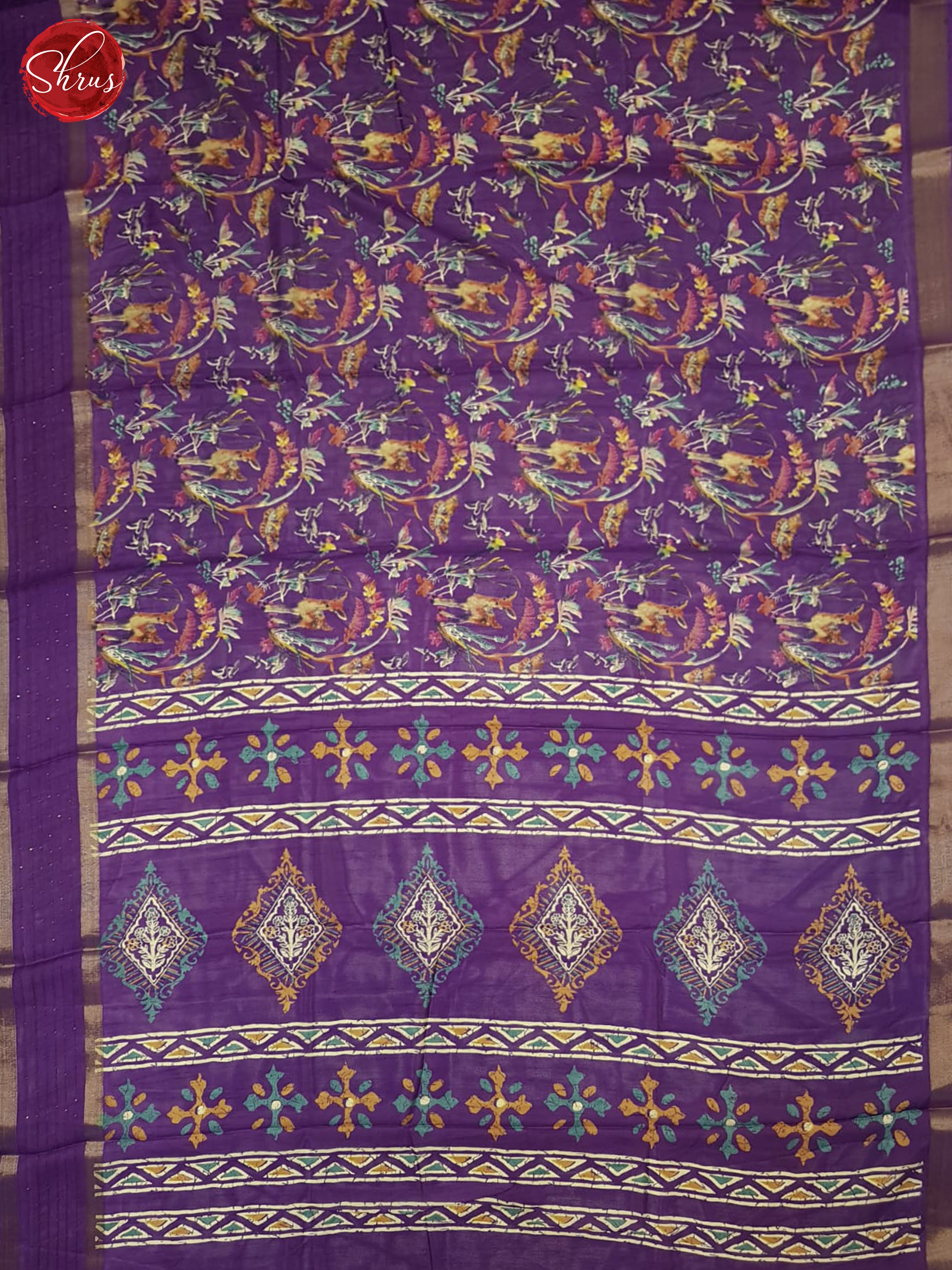 vadamalli(Single Tone)-Semi Crepe Saree - Shop on ShrusEternity.com