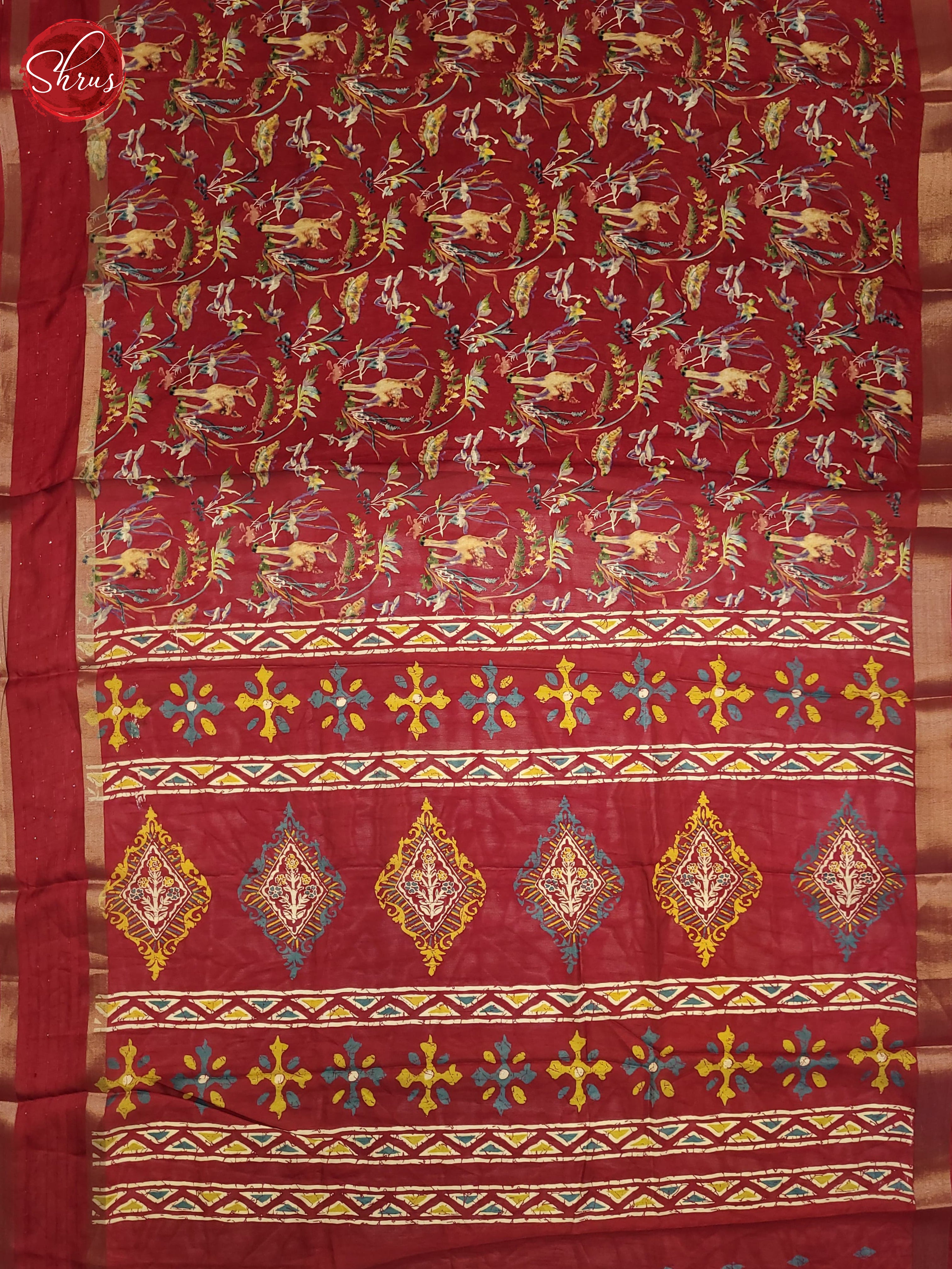 Pink(Single Tone) - Semi Crepe Saree - Shop on ShrusEternity.com