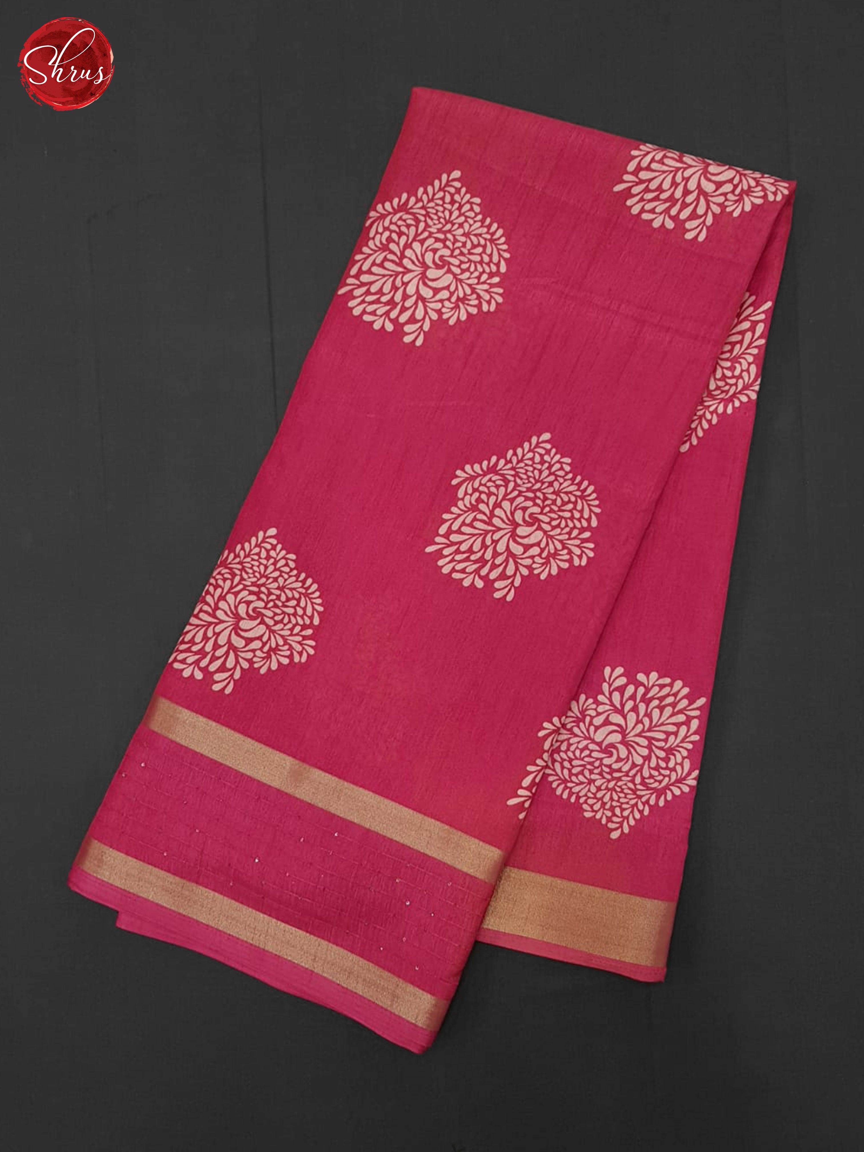 pink(Single Tone)- Semi Crepe Saree - Shop on ShrusEternity.com