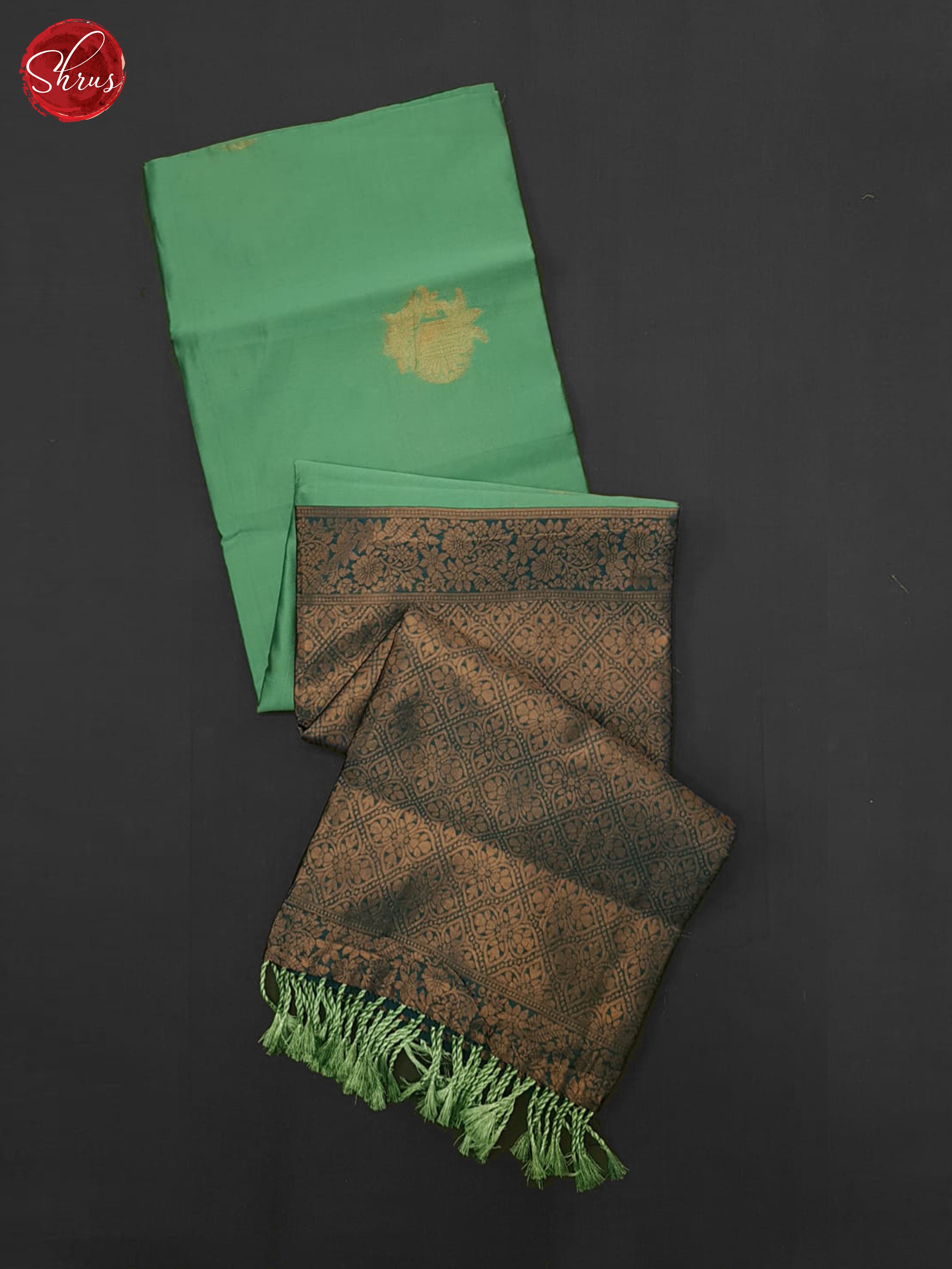 Green & Blue- Semi Softsilk Saree - Shop on ShrusEternity.com