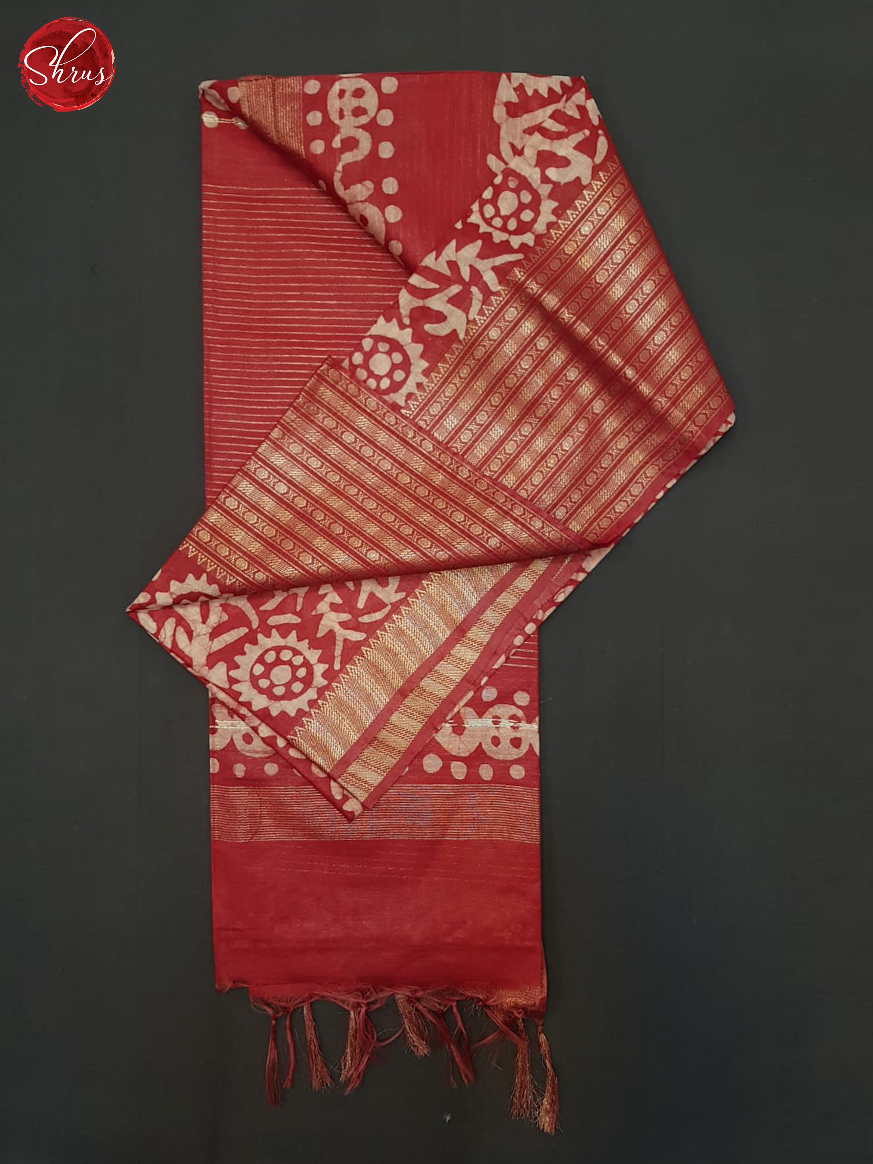 Red(Single Tone) - Bhatik Saree - Shop on ShrusEternity.com