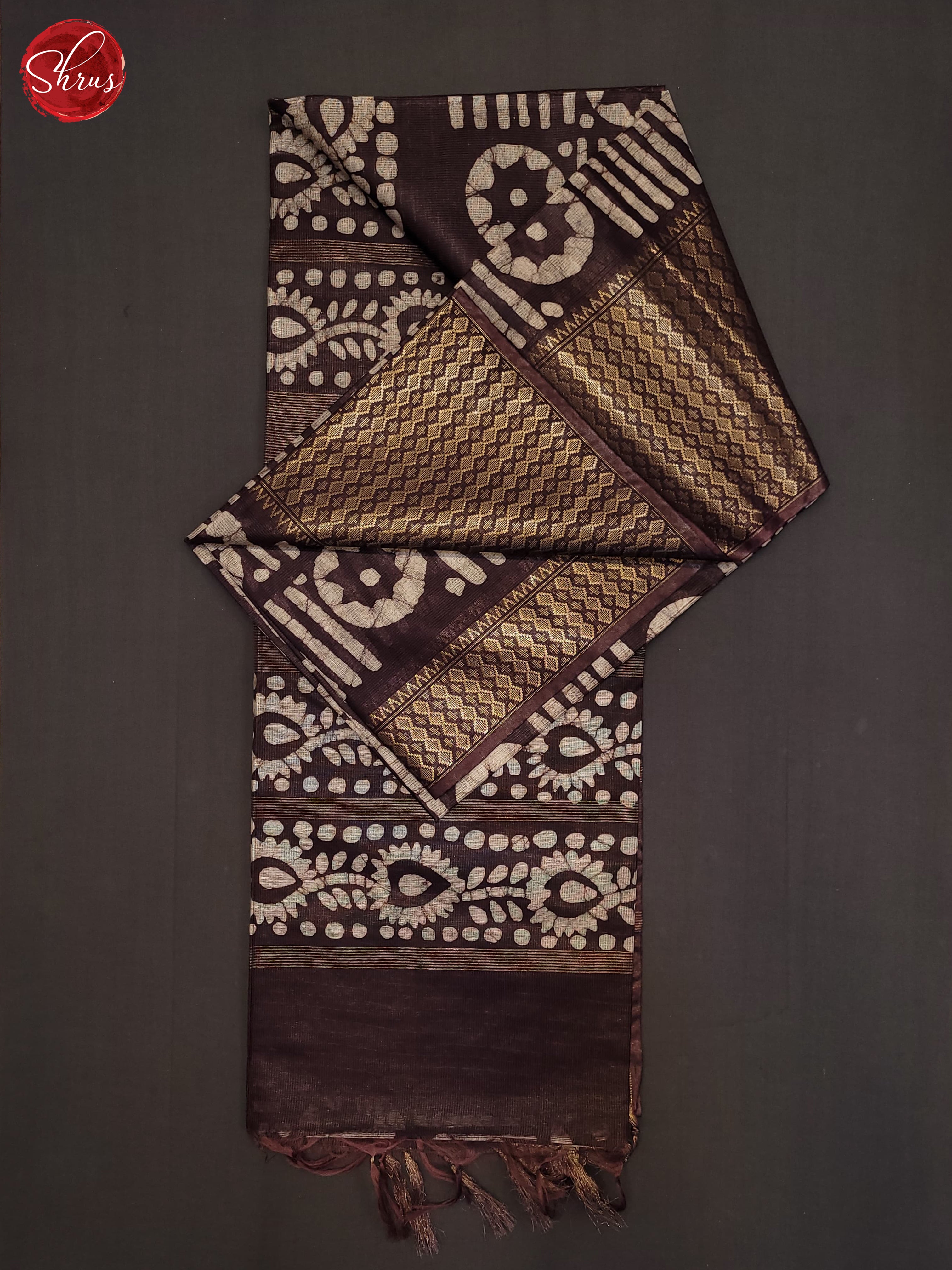 Brown(Single Tone) - Bhatik Saree - Shop on ShrusEternity.com