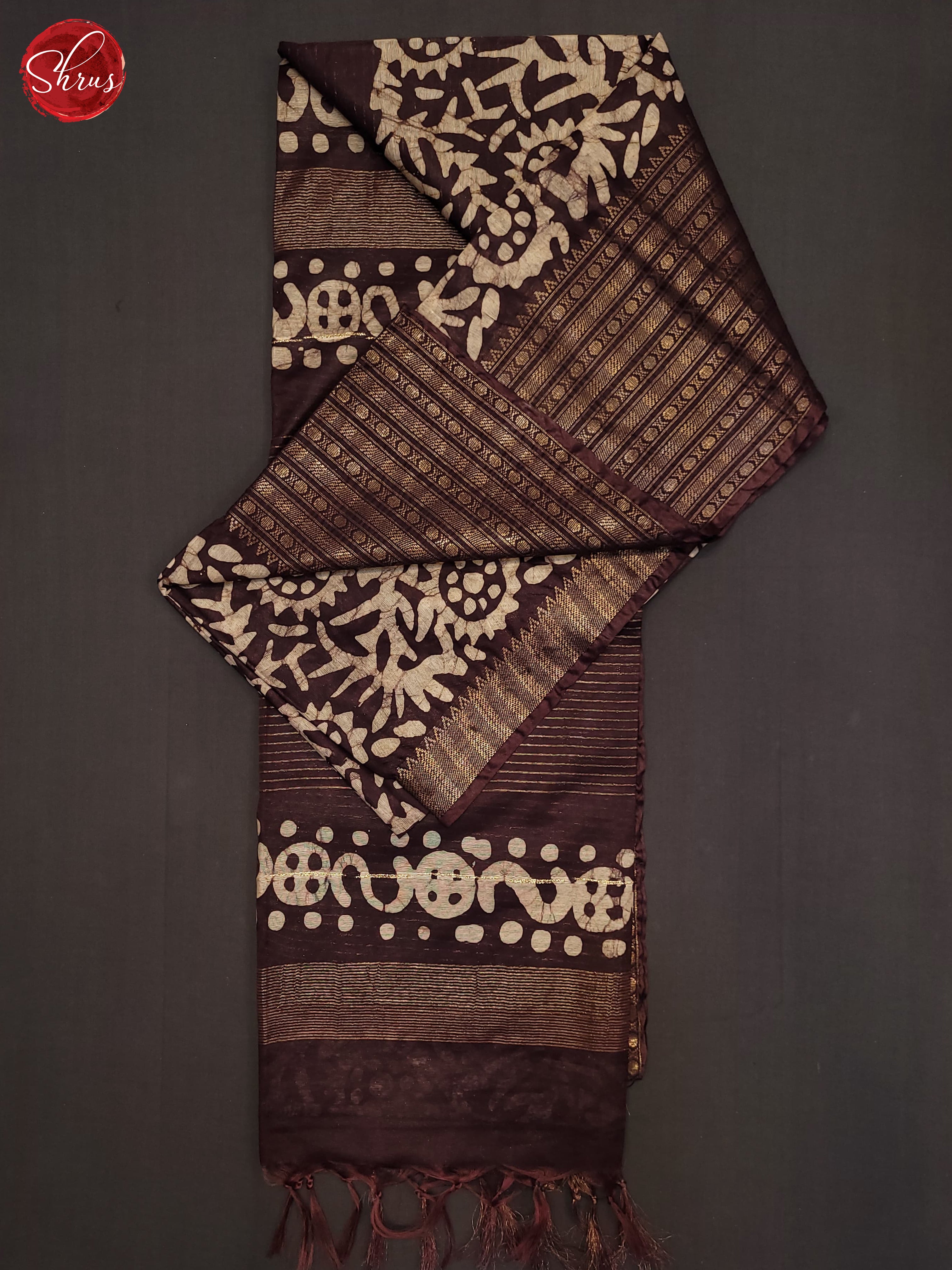 Brown(Single Tone) - Bhatik Saree - Shop on ShrusEternity.com