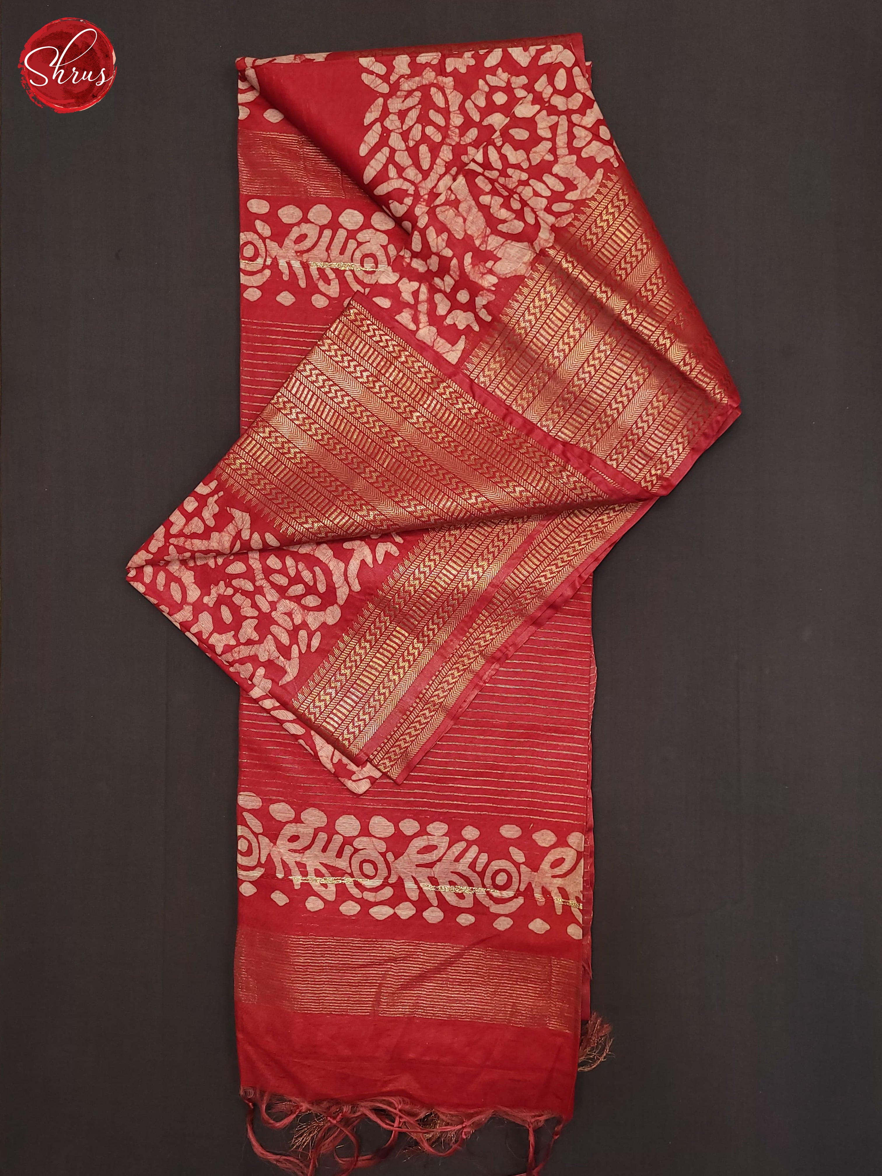 Red(Single Tone) - Bhatik Saree - Shop on ShrusEternity.com