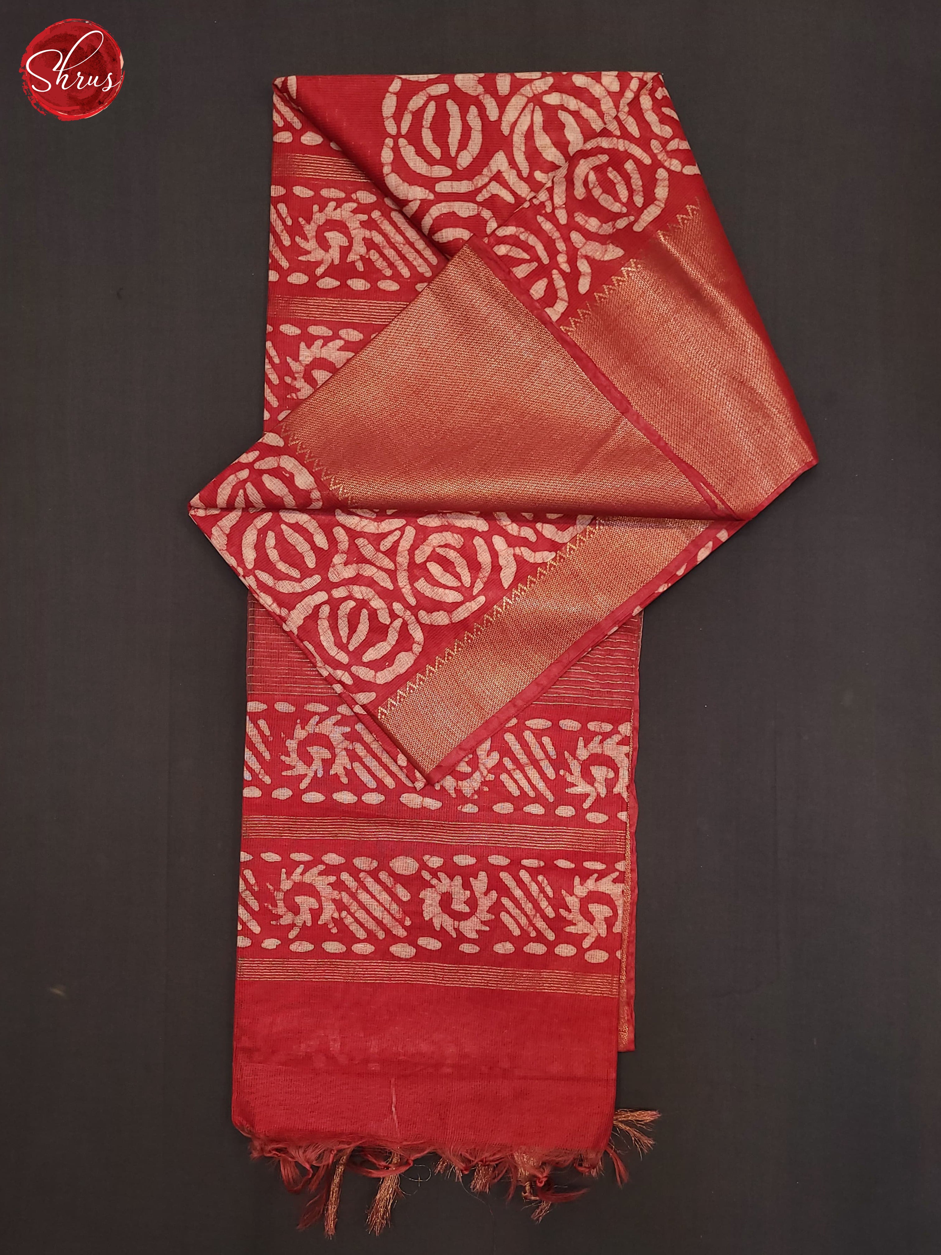 Red(Single Tone) - Bhatik Saree - Shop on ShrusEternity.com