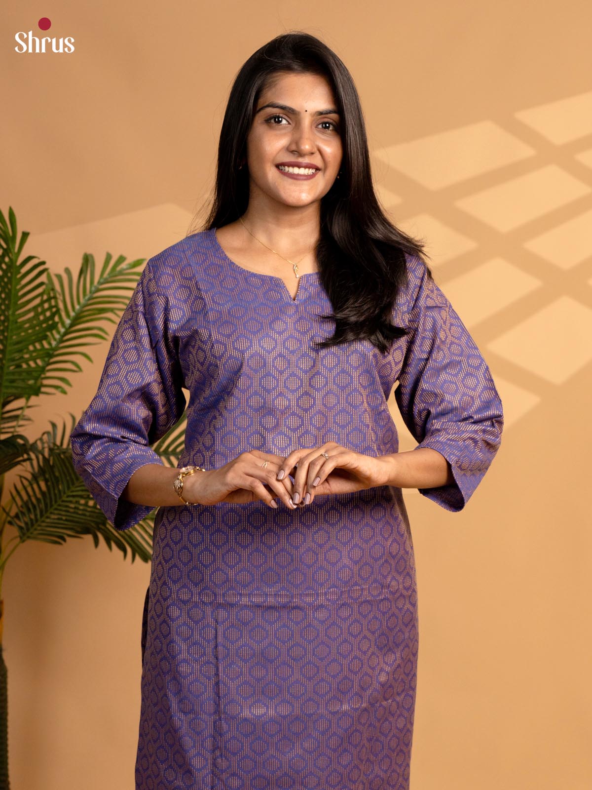Purple - Readymade Kurti - Shop on ShrusEternity.com