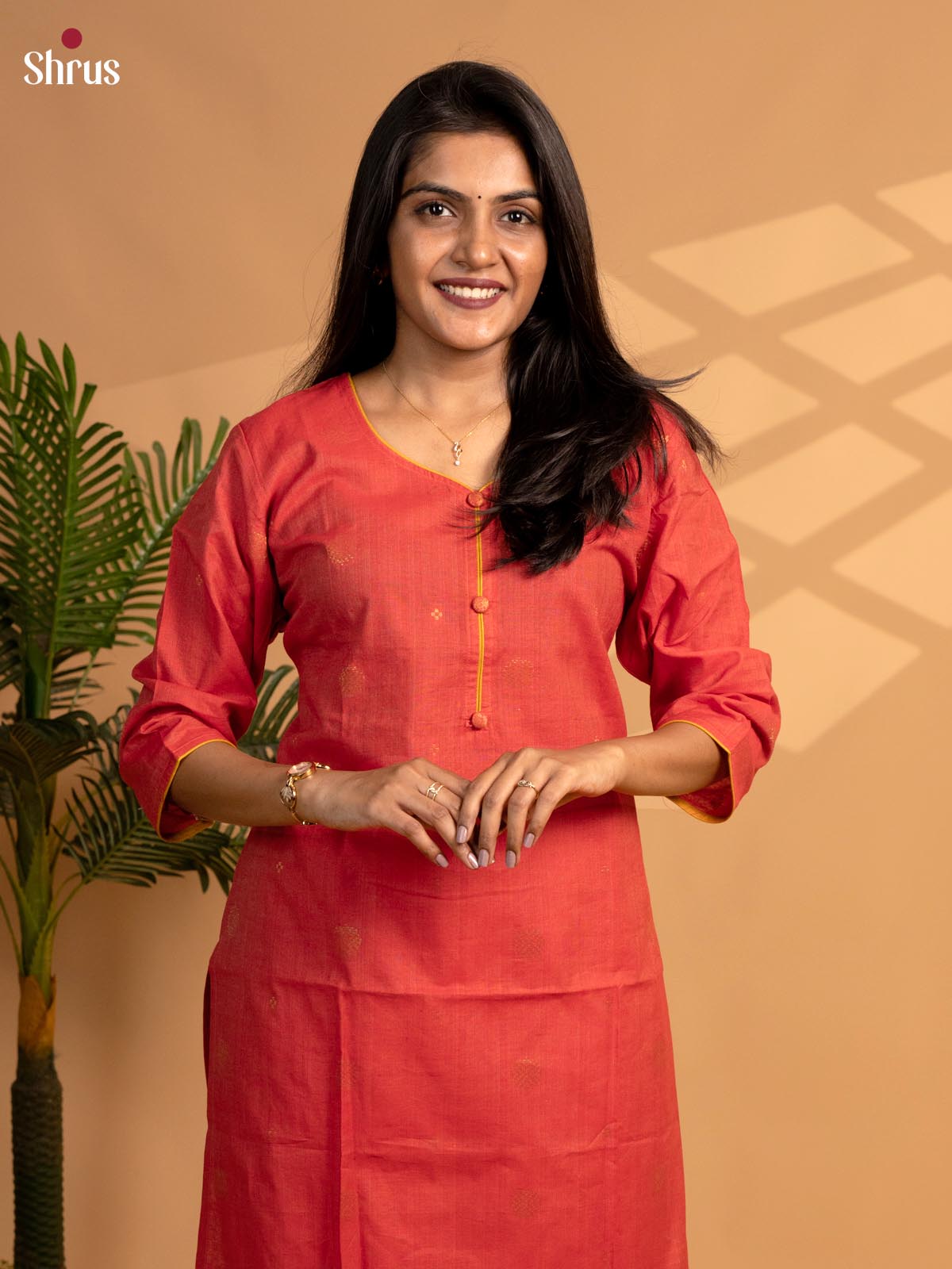 Pink - Readymade kurti - Shop on ShrusEternity.com