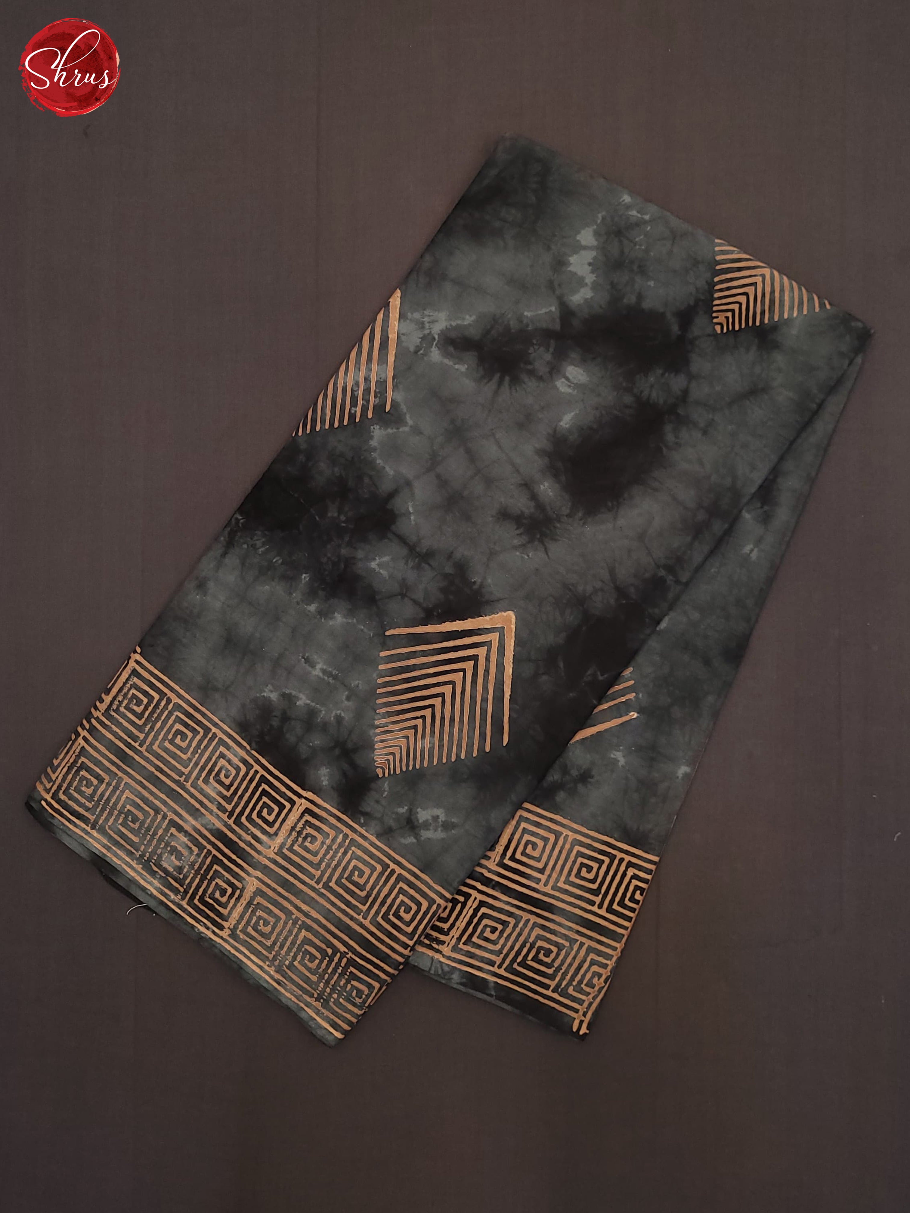 Black & Grey- Jaipur cotton Saree - Shop on ShrusEternity.com