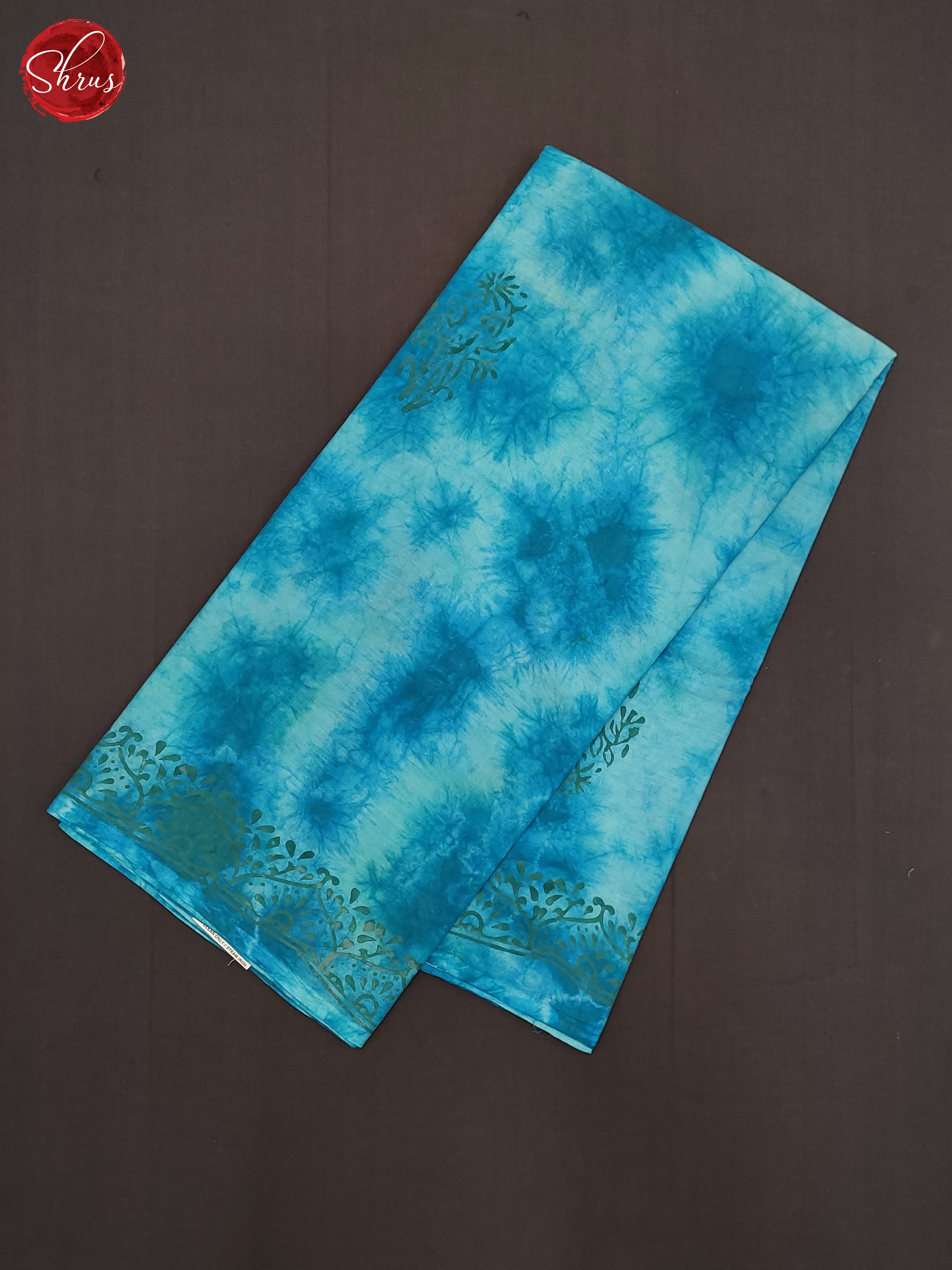 Blue - Jaipur cotton Saree - Shop on ShrusEternity.com