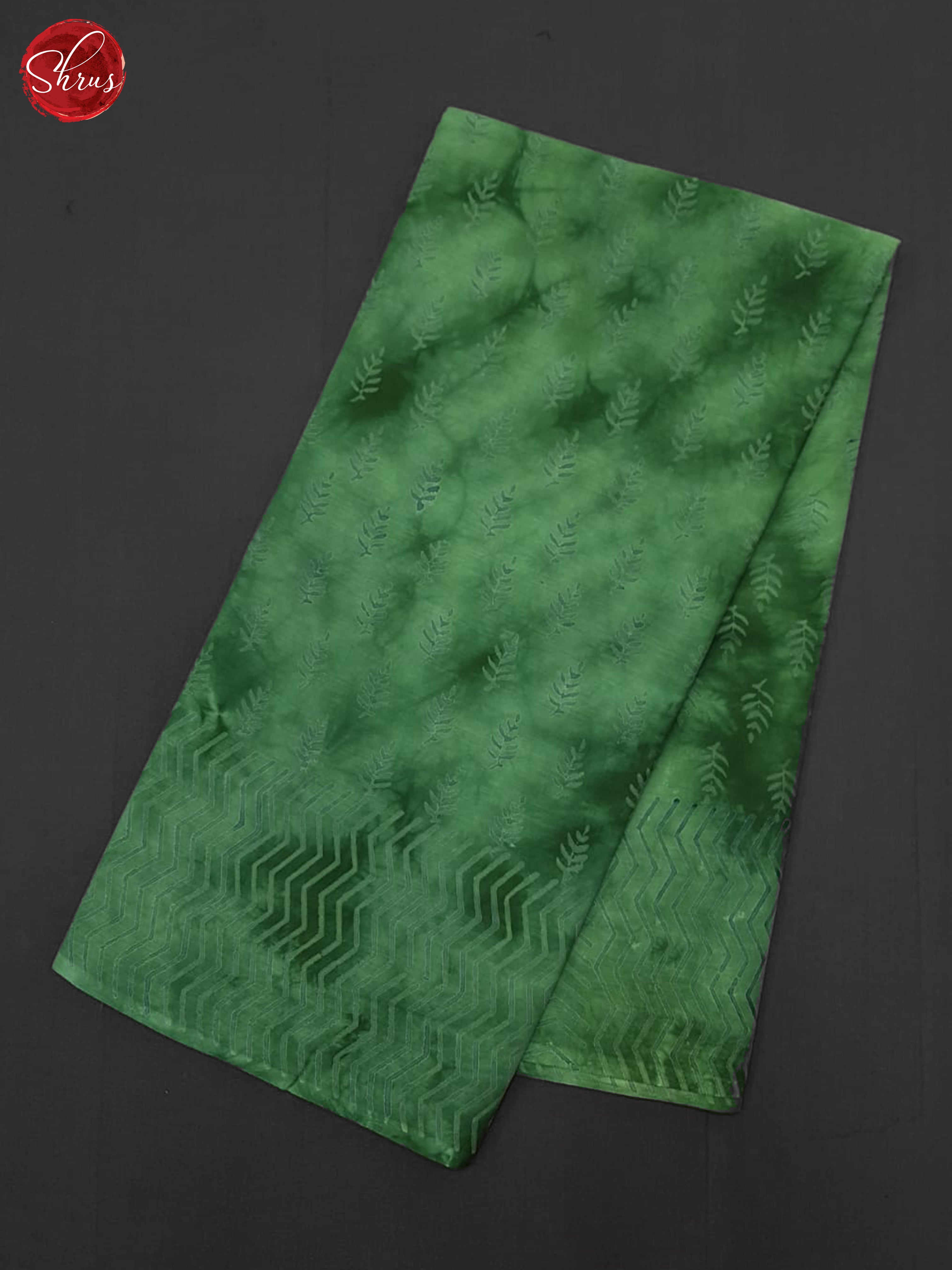 Green - Jaipur cotton Saree - Shop on ShrusEternity.com