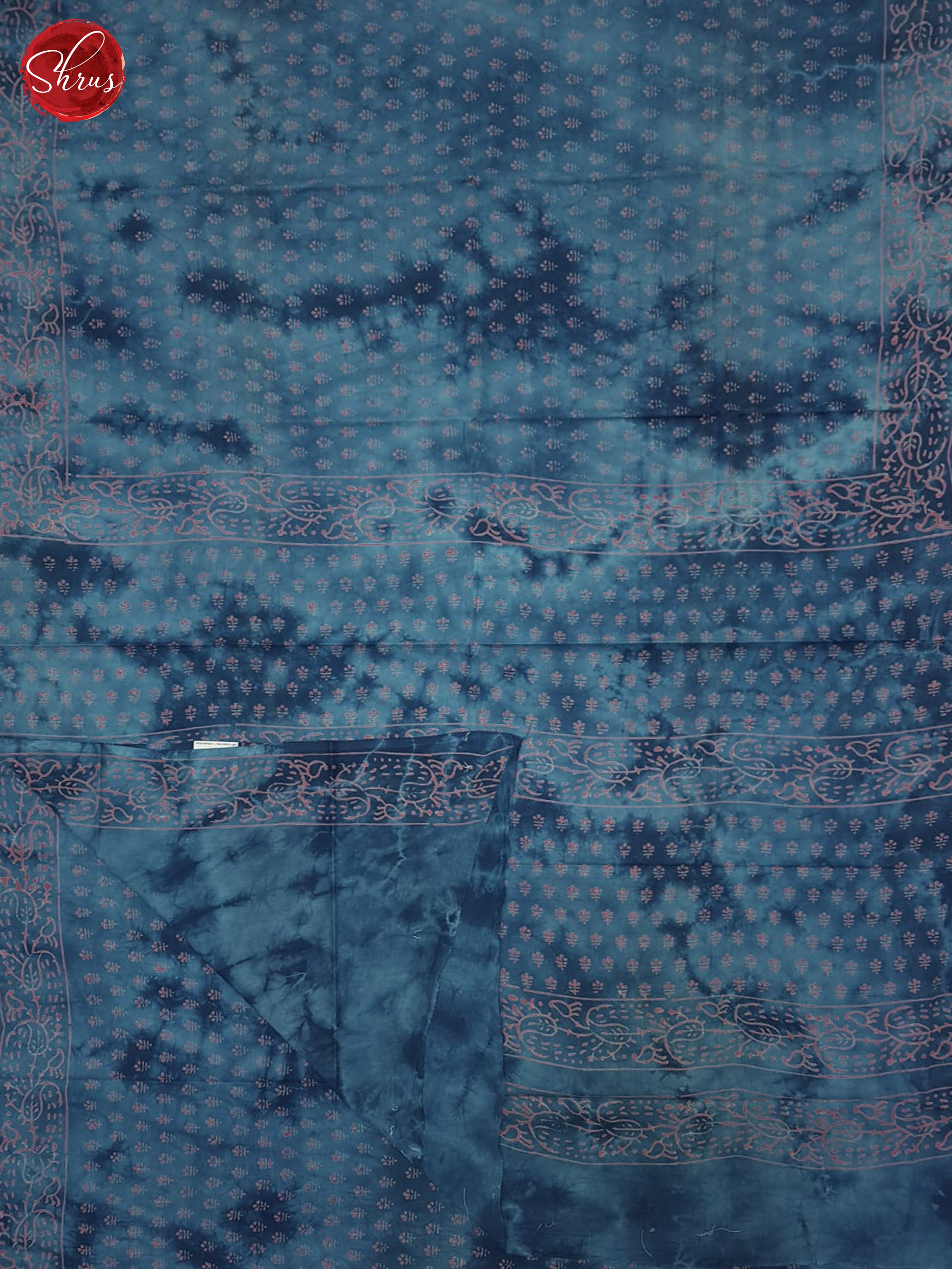 Blue - Jaipur cotton Saree - Shop on ShrusEternity.com