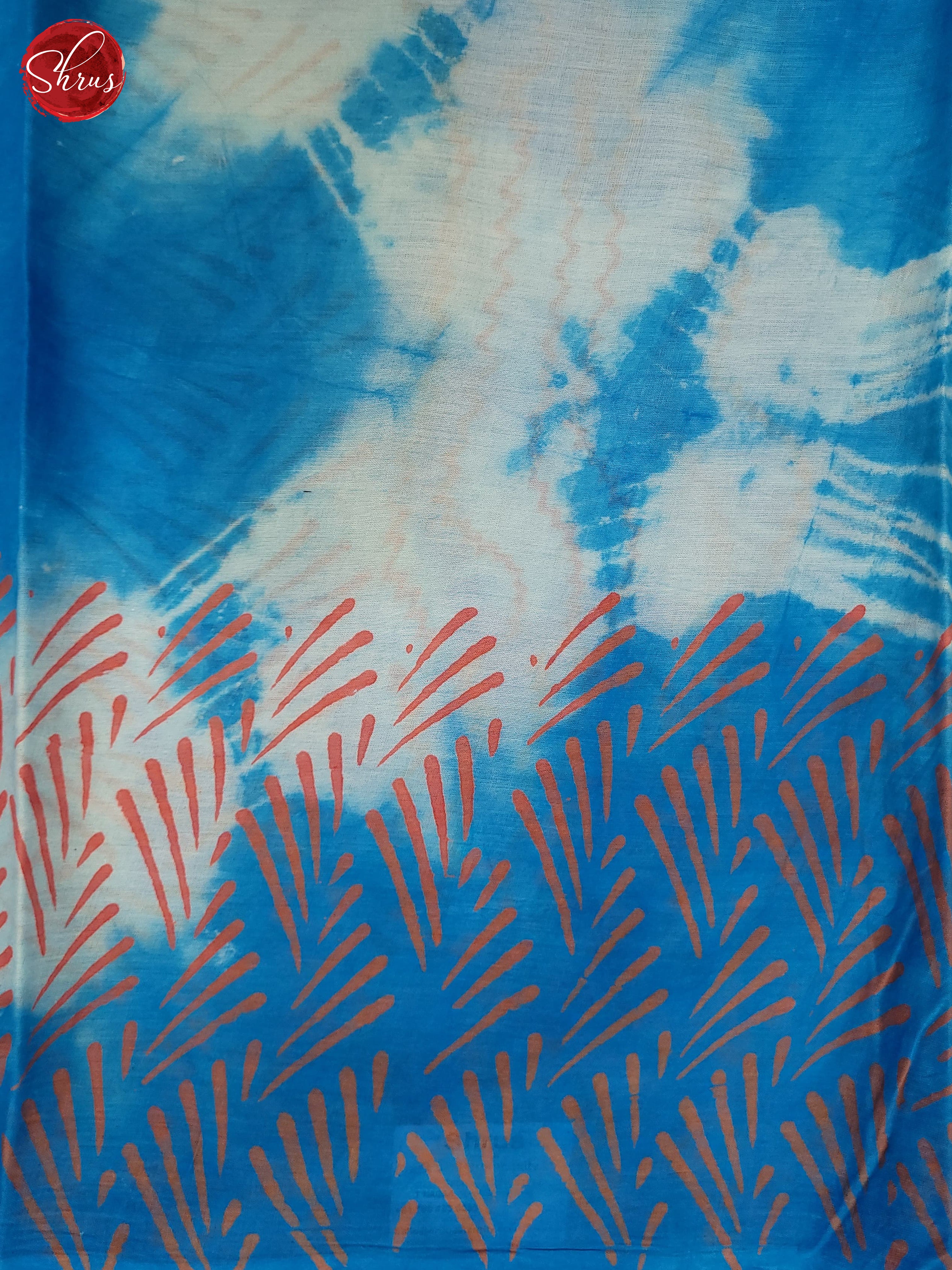 Blue & Cream - Jaipur cotton Saree - Shop on ShrusEternity.com