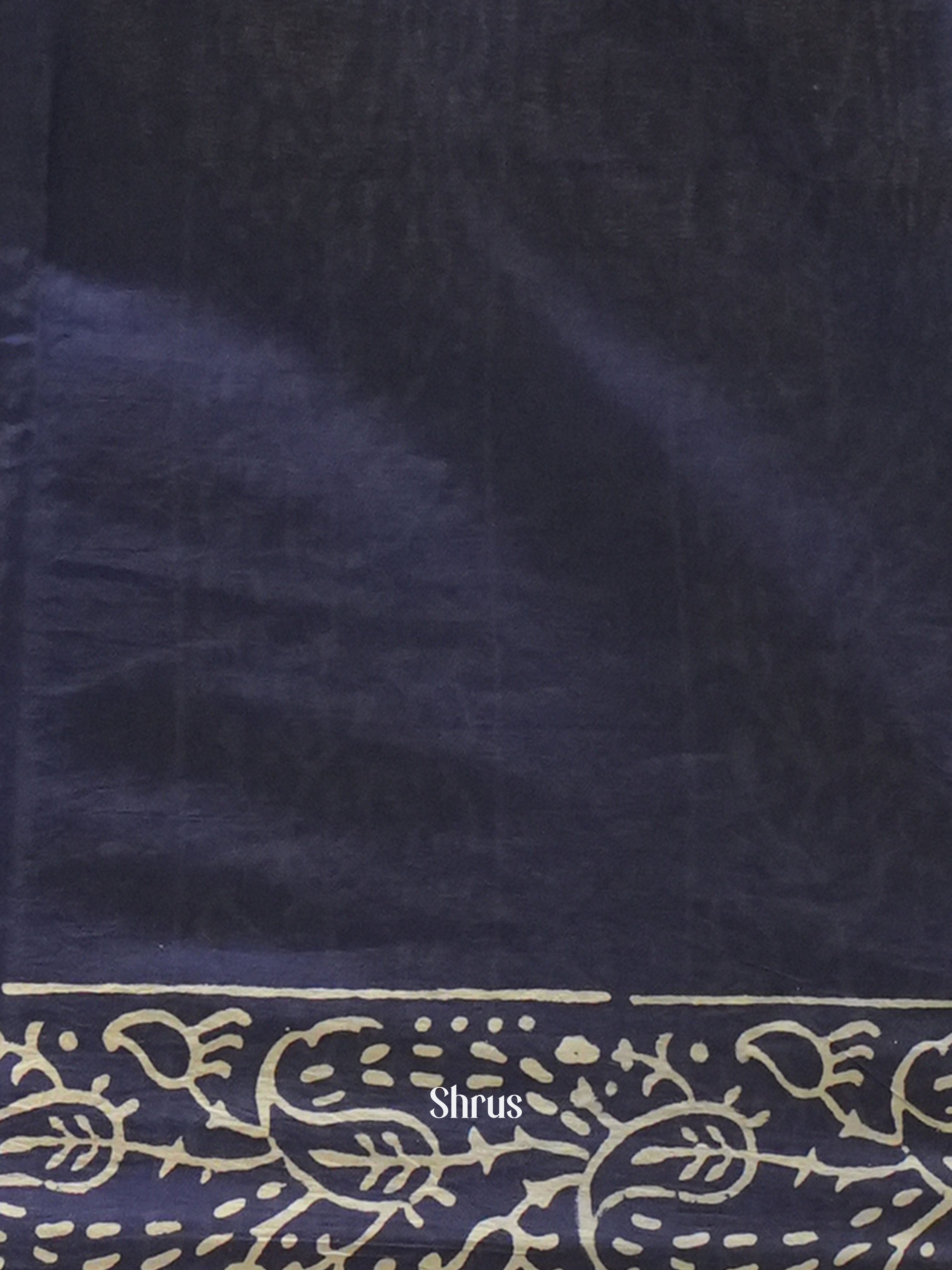 Light & Dark Blue - Jaipur cotton Saree - Shop on ShrusEternity.com