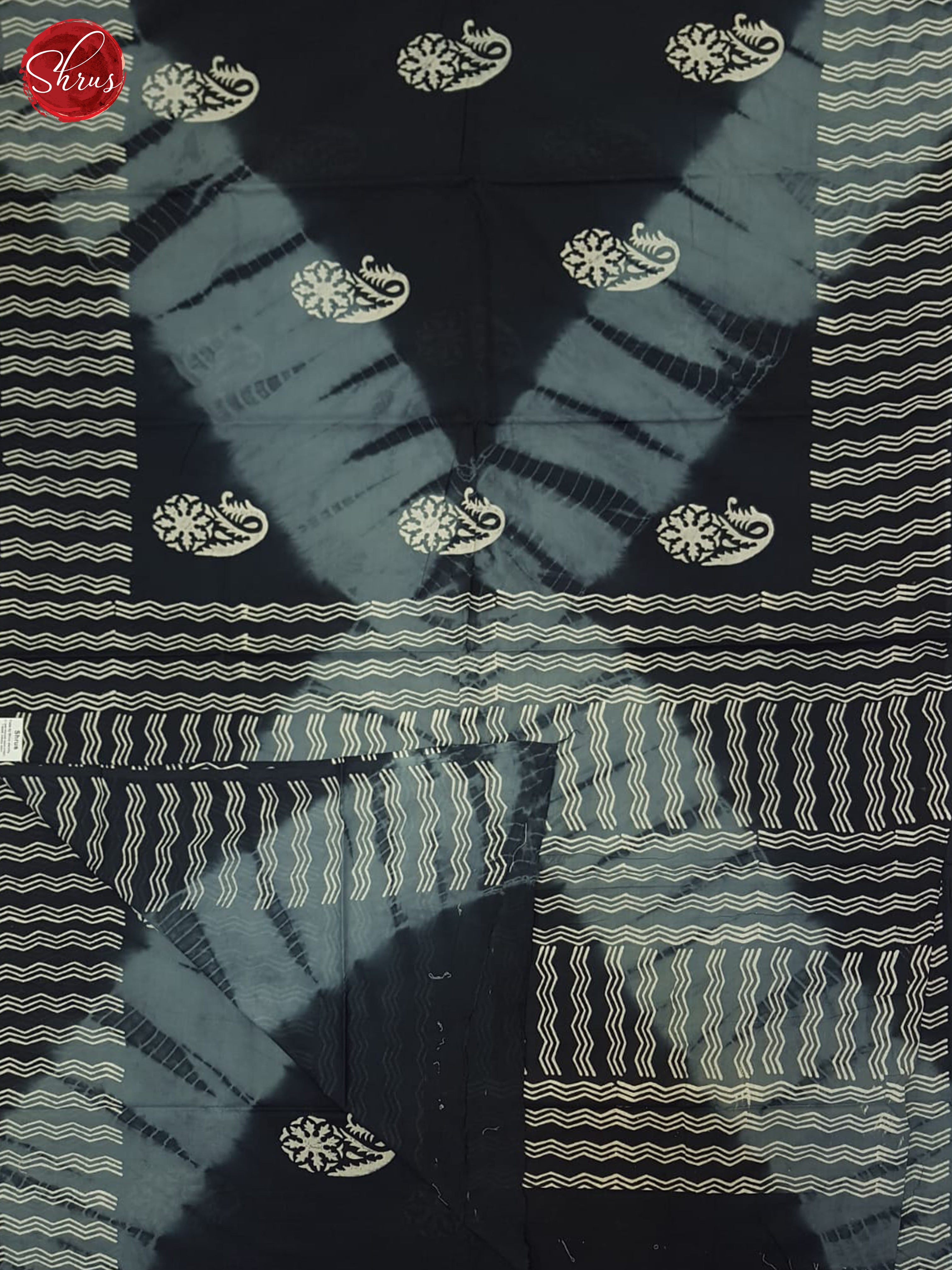 Black & Grey - Jaipur cotton Saree - Shop on ShrusEternity.com