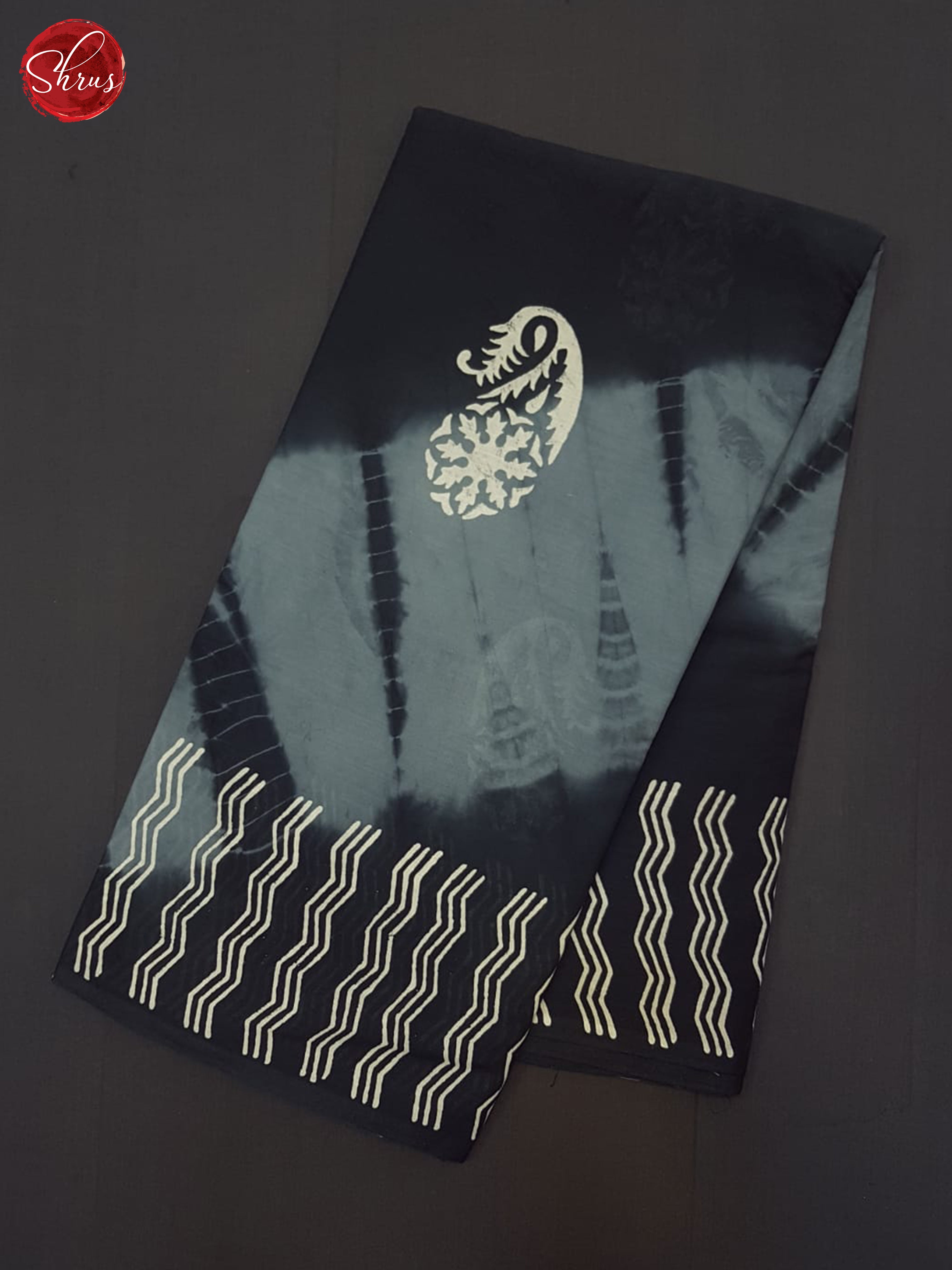 Black & Grey - Jaipur cotton Saree - Shop on ShrusEternity.com