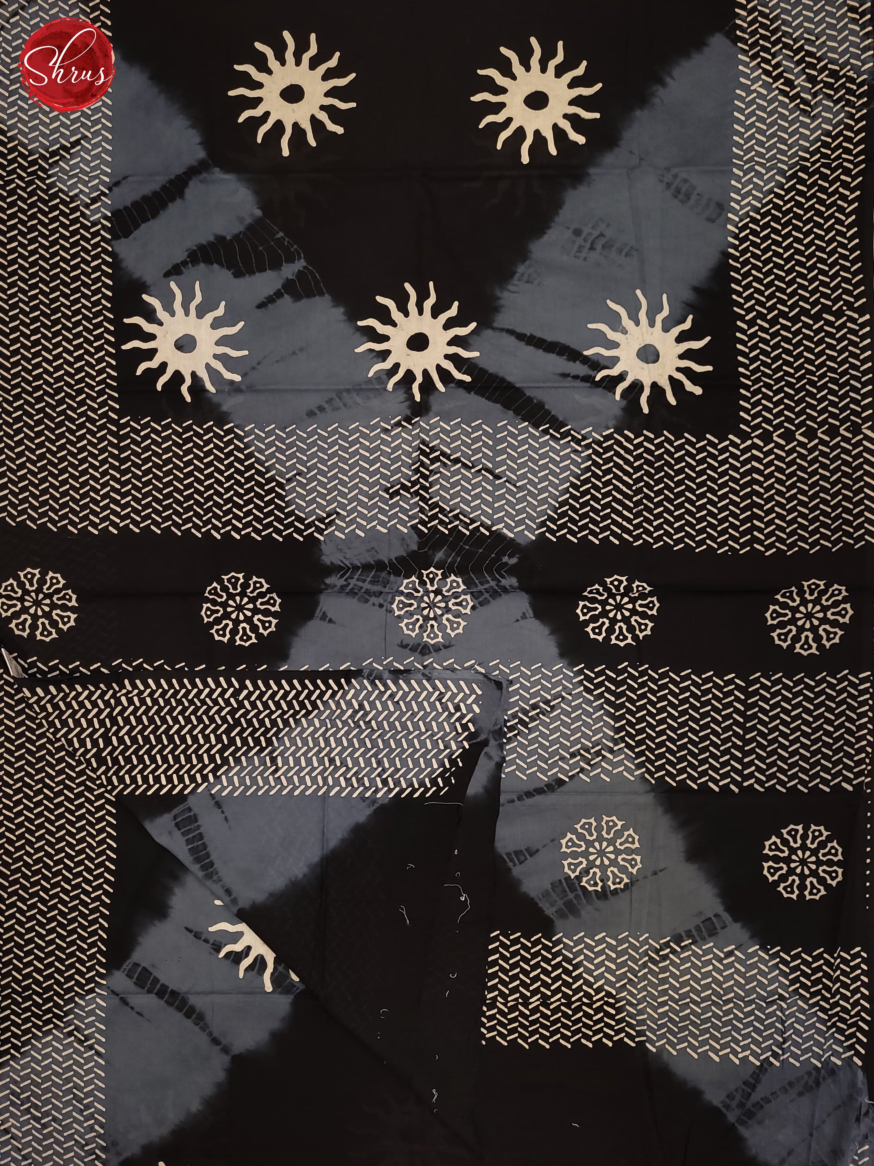 Black & Grey - Jaipur cotton Saree - Shop on ShrusEternity.com